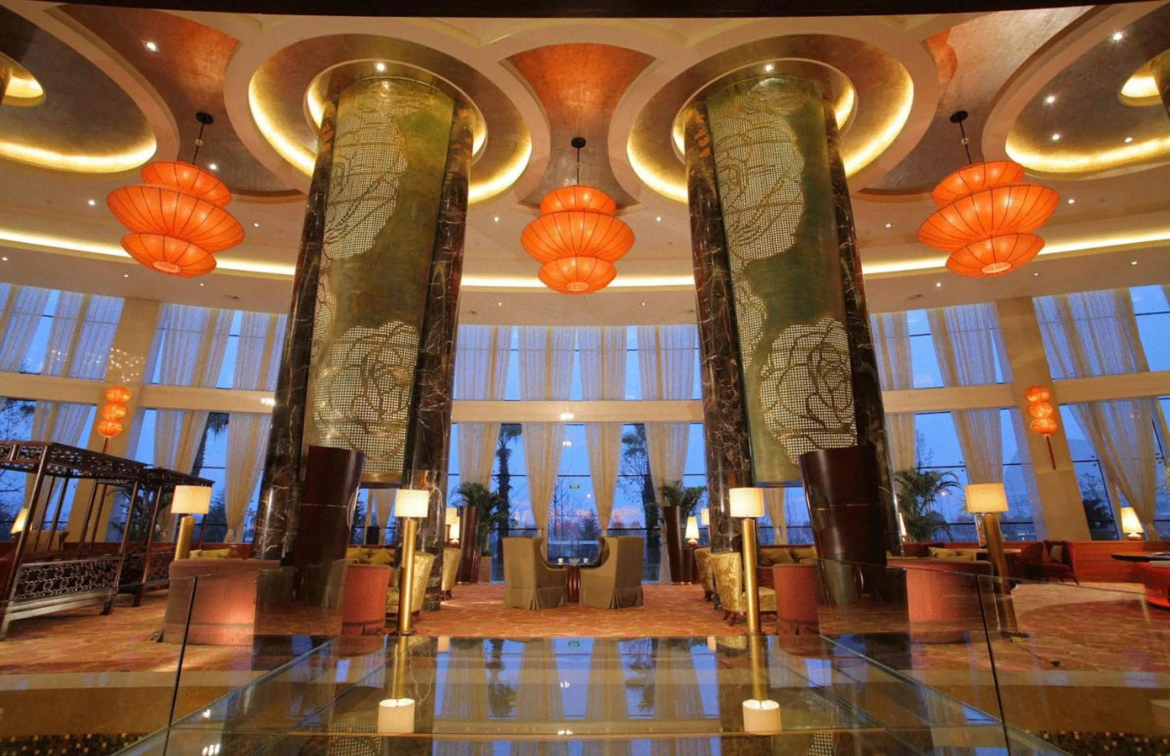 Lobby or reception in New Century Grand Hotel Ningbo