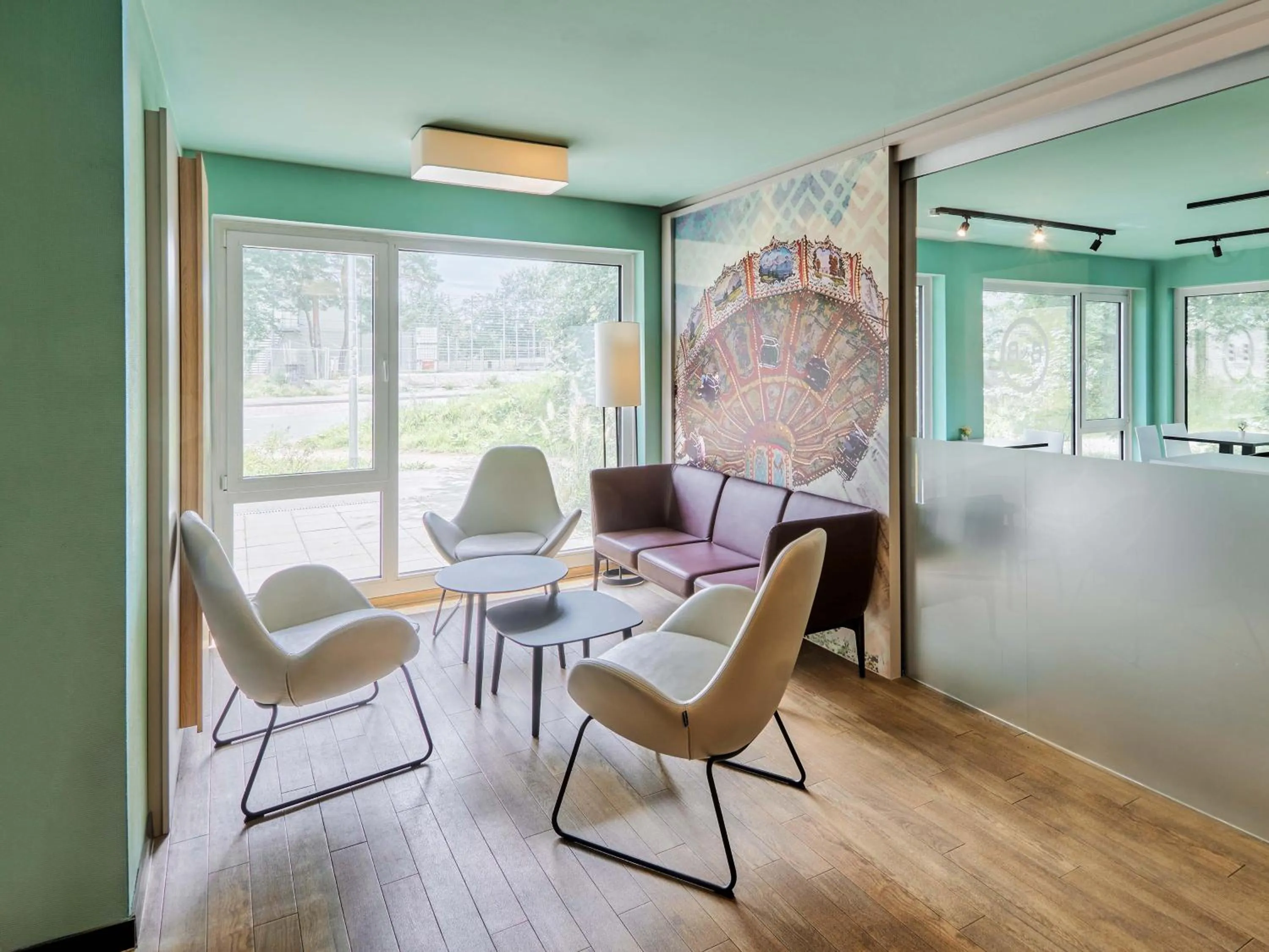 Lobby or reception in B&B Hotel Darmstadt