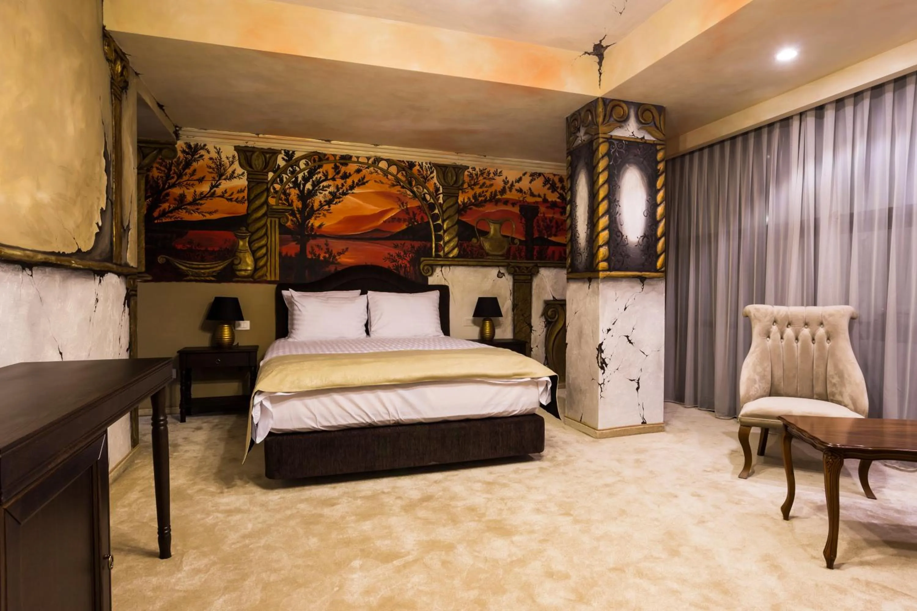 Bed in Ganzo Boutique Hotel
