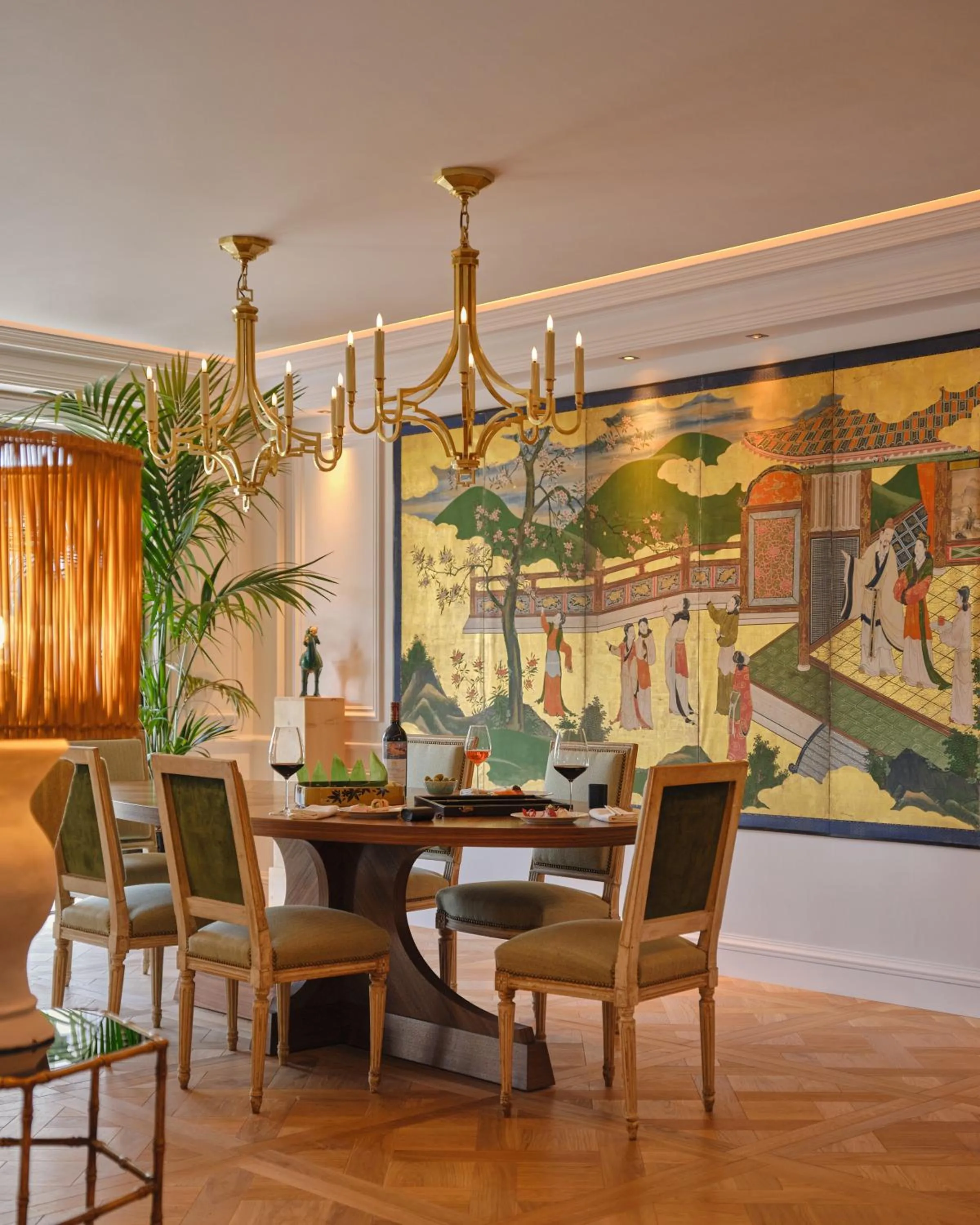 Living room in Airelles Château de la Messardière