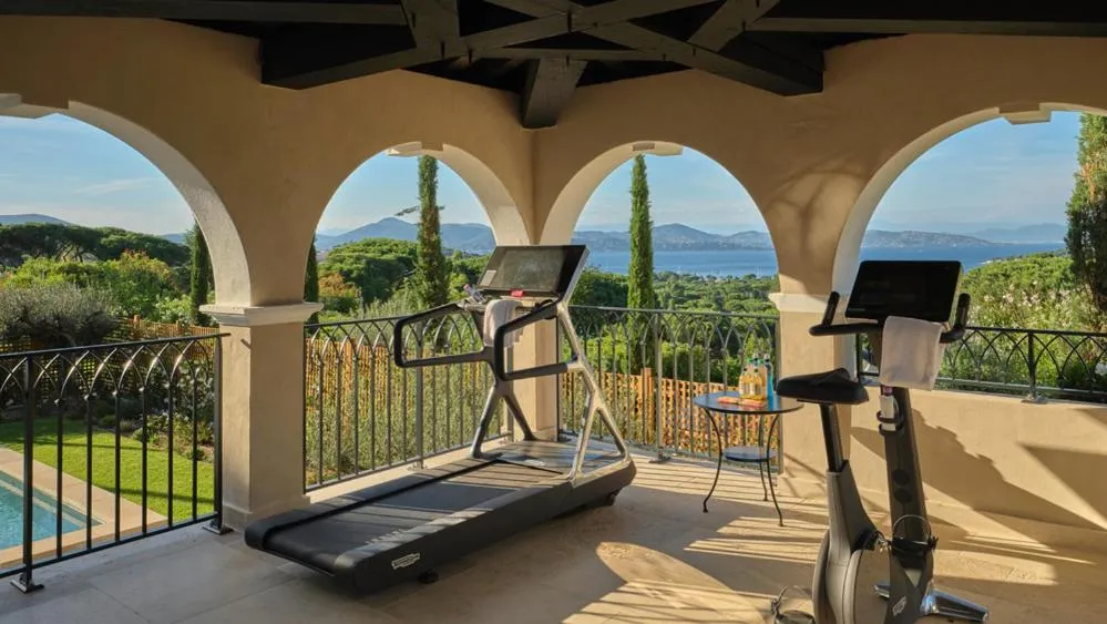Fitness centre/facilities in Airelles Château de la Messardière