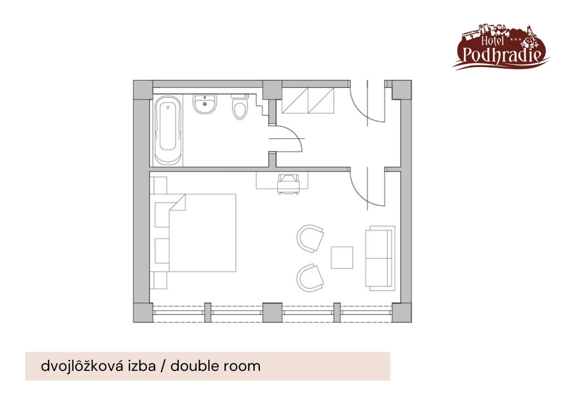 Photo of the whole room in Hotel Podhradie