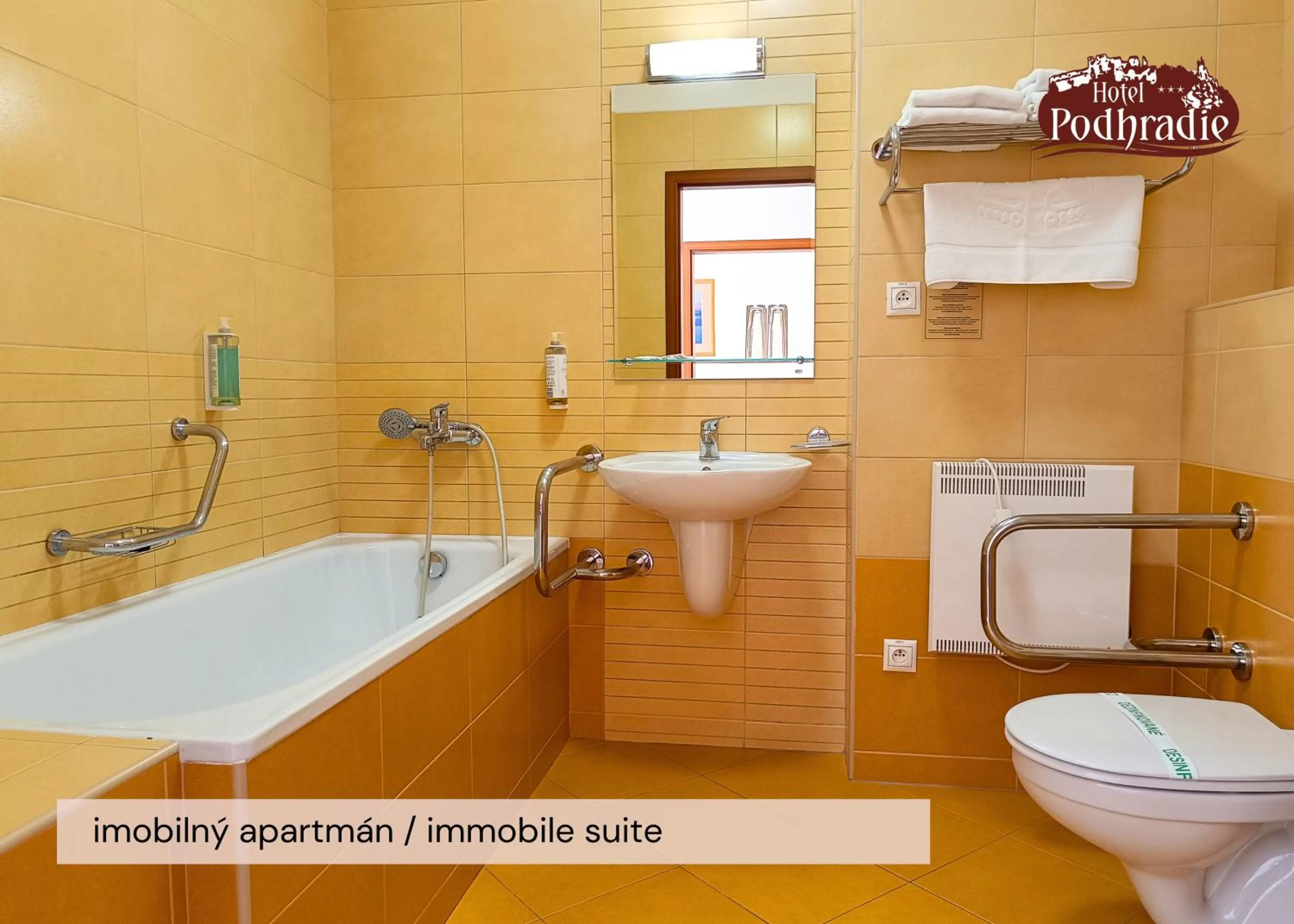 Toilet in Hotel Podhradie