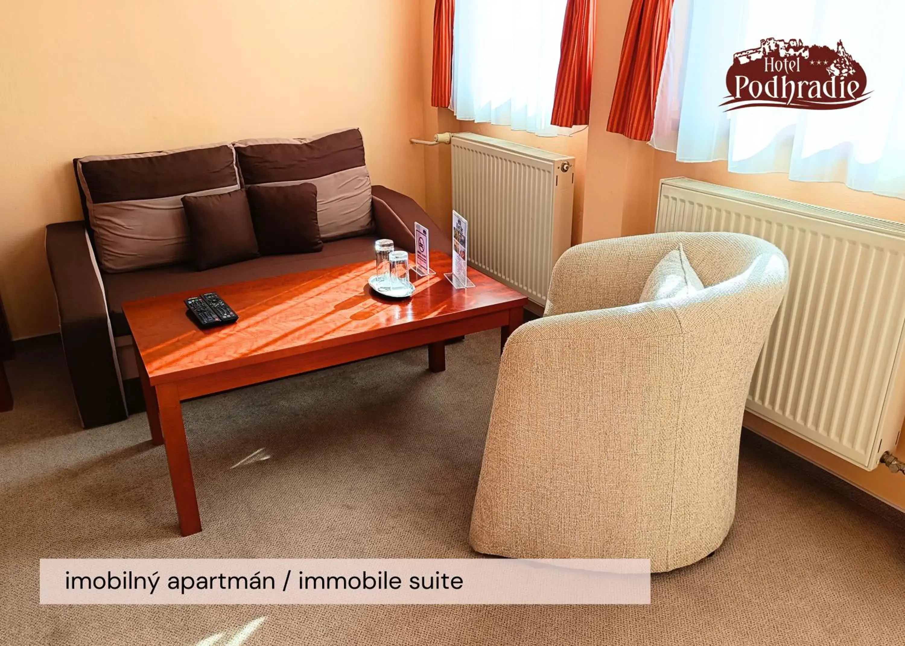 Twin Room - Disability Access in Hotel Podhradie Twin Room - Disability Access in Hotel Podhradie