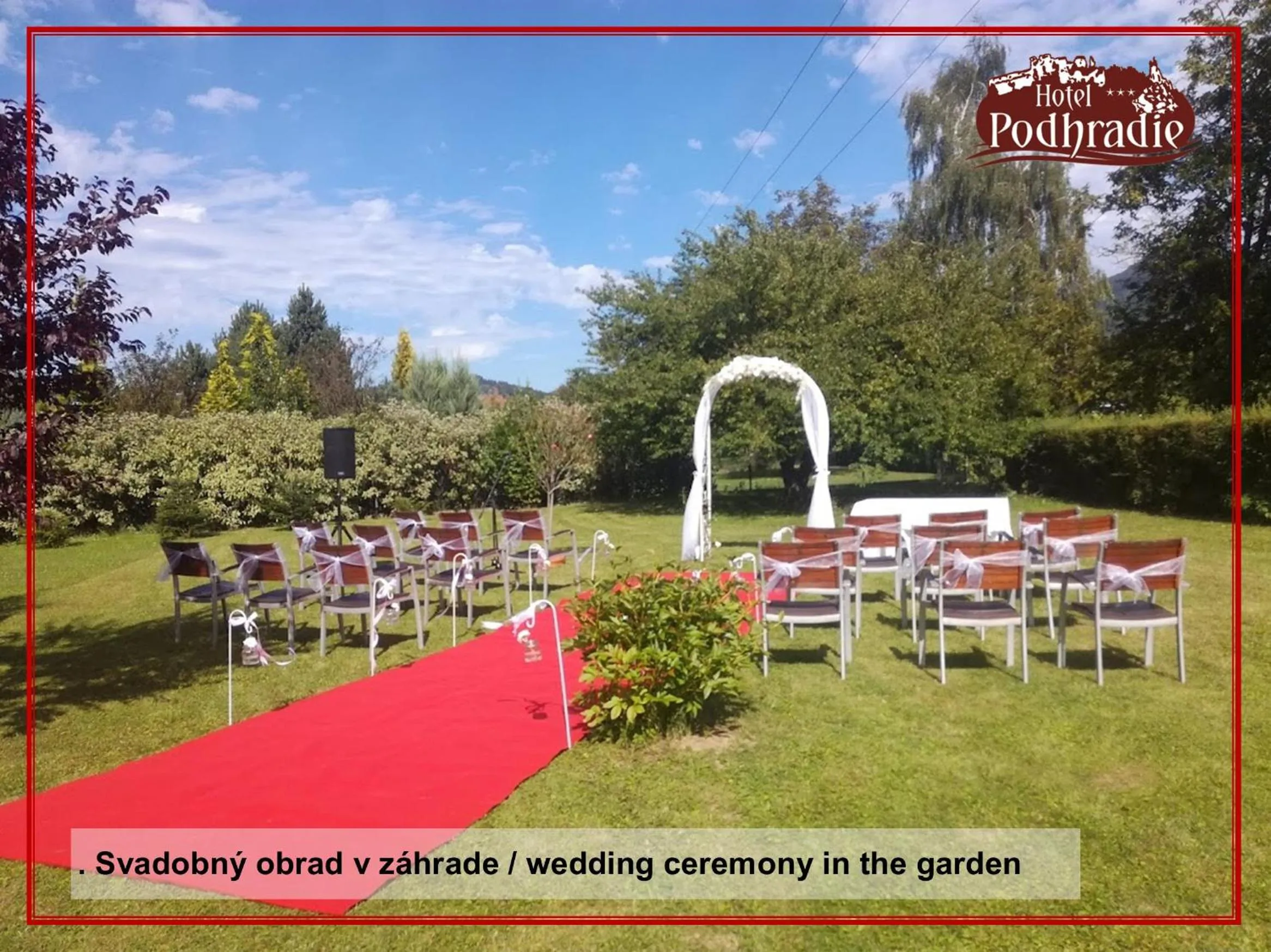 Garden in Hotel Podhradie