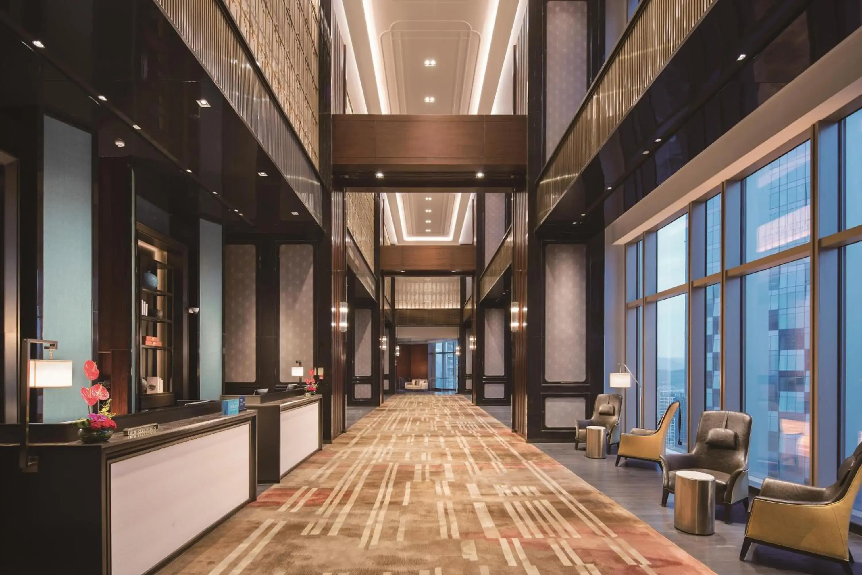 Lobby or reception in Hilton Fuzhou Lobby or reception in Hilton Fuzhou