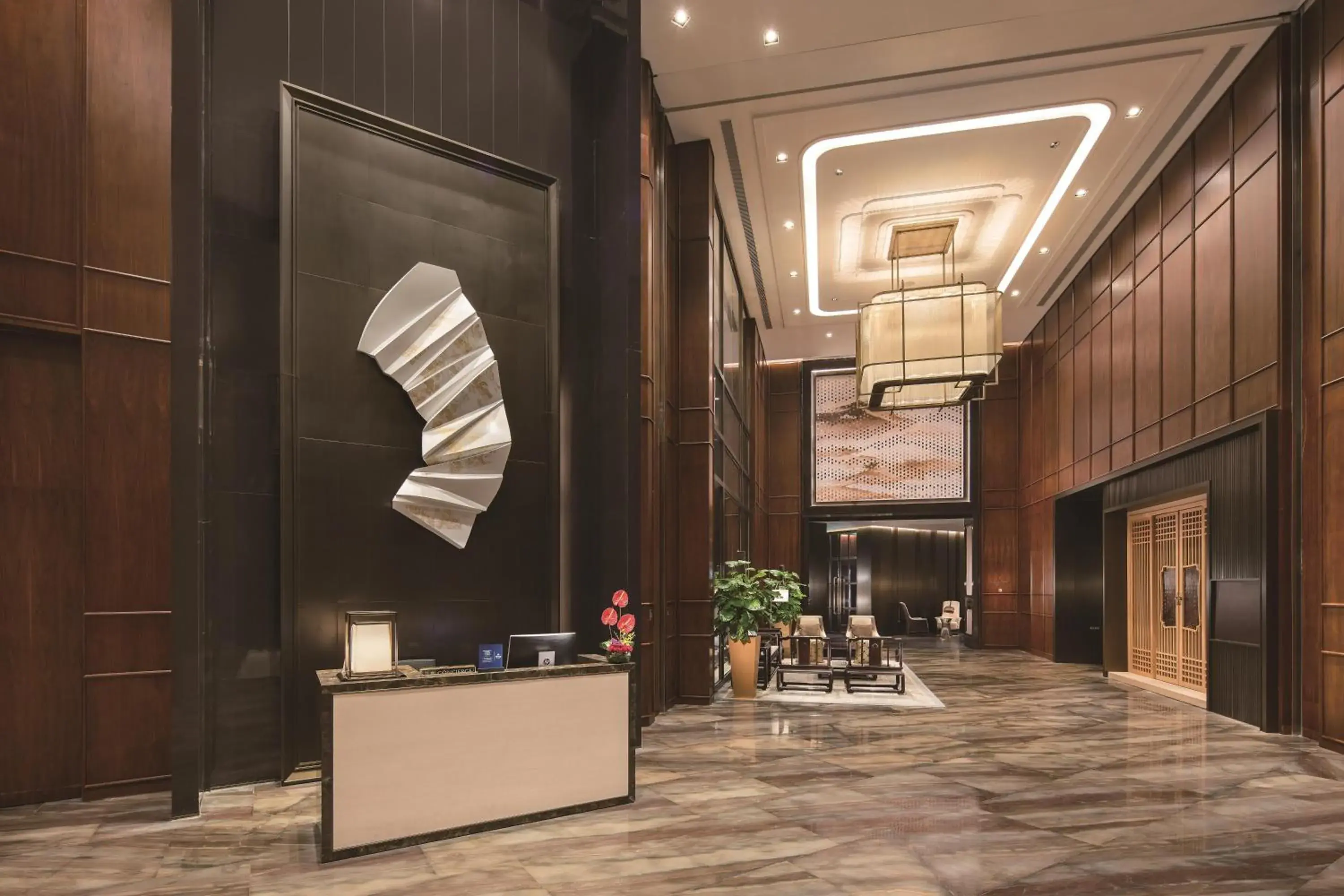 Lobby or reception in Hilton Fuzhou Lobby or reception in Hilton Fuzhou