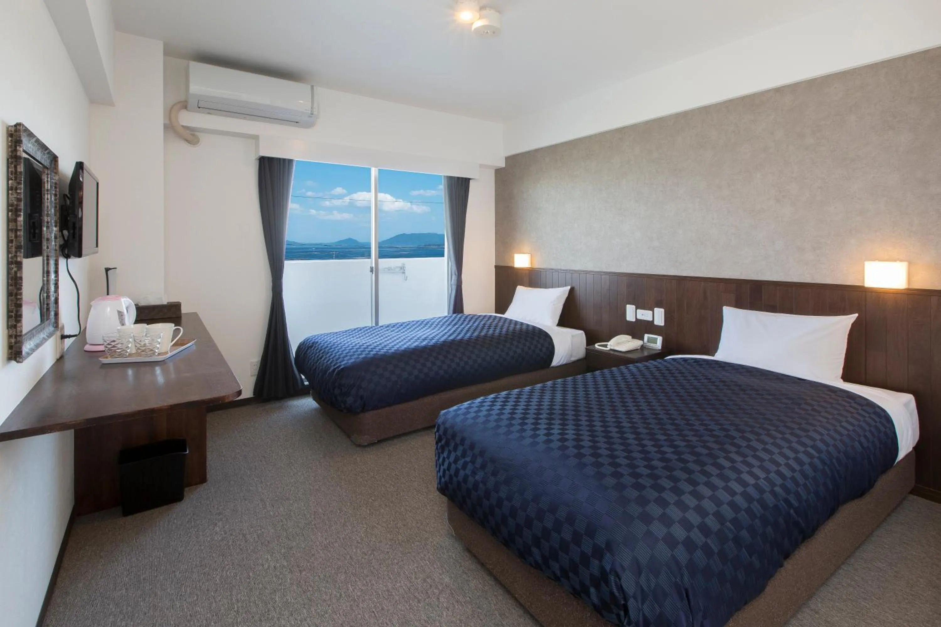 Sea view, Bed in Global Resort Miyajima View