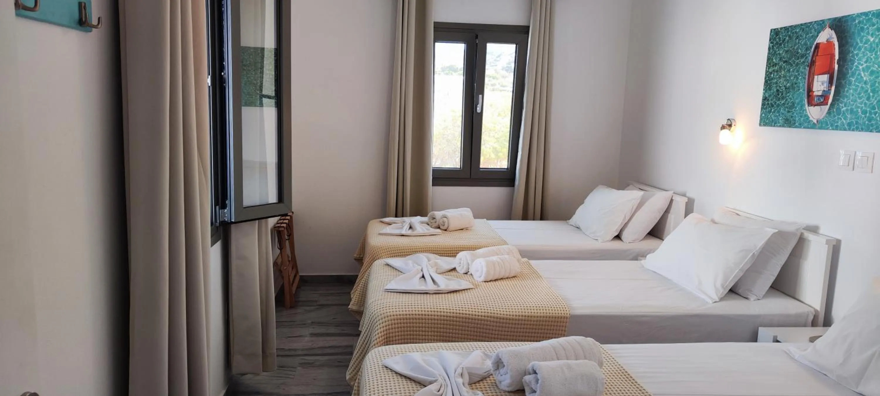 Bed in Ragousis Apartments