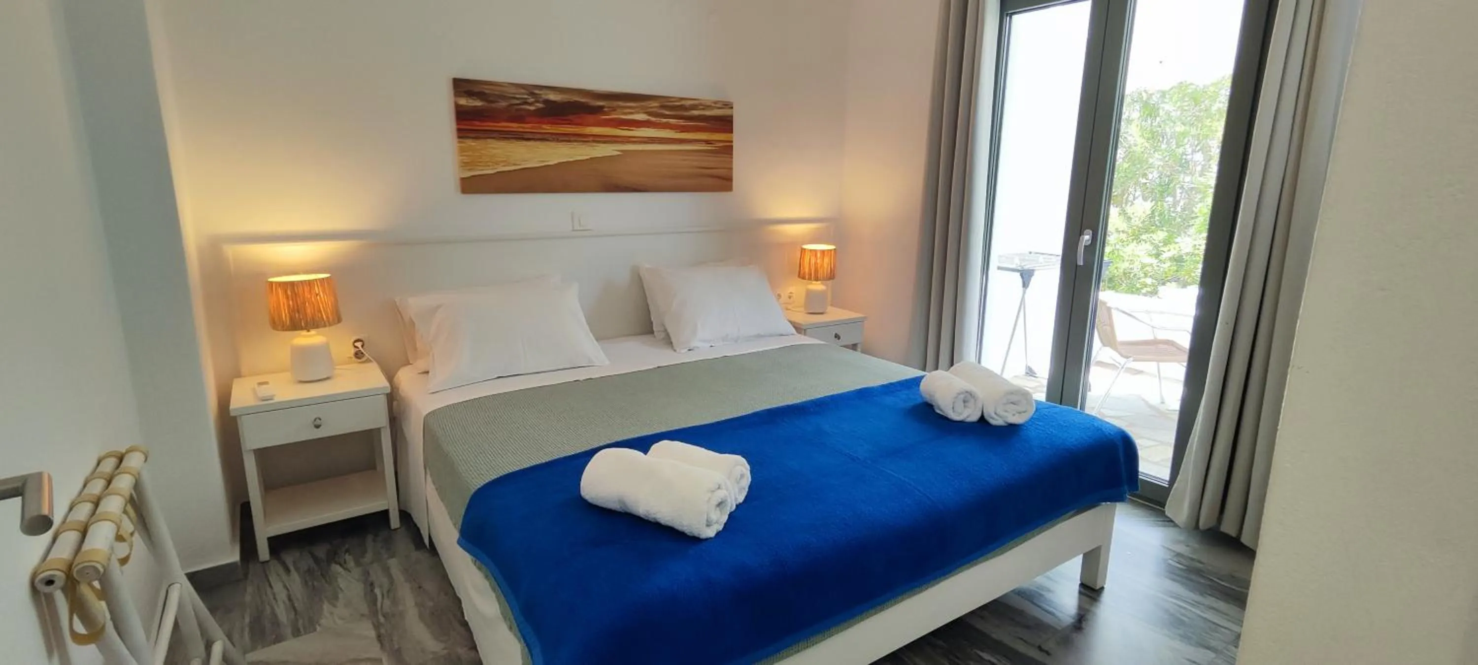 Bed in Ragousis Apartments