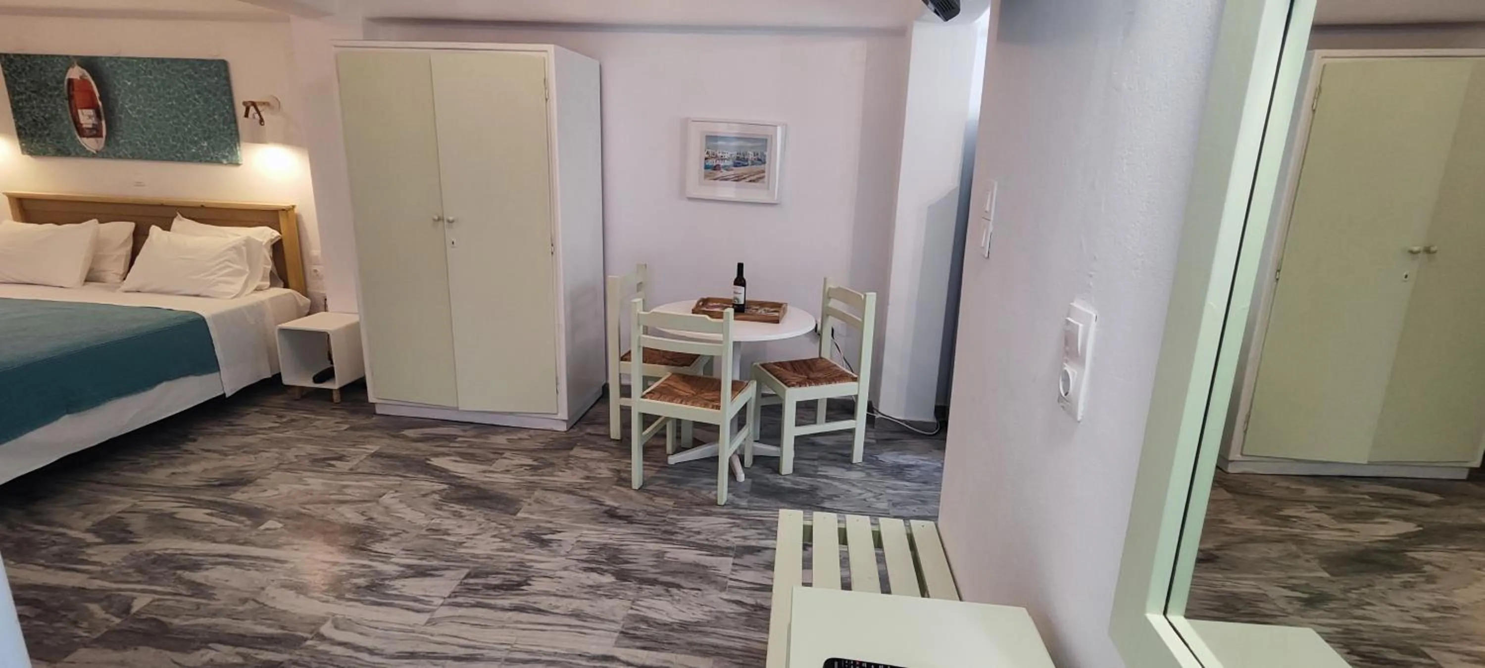 Dining area, Bed in Ragousis Apartments