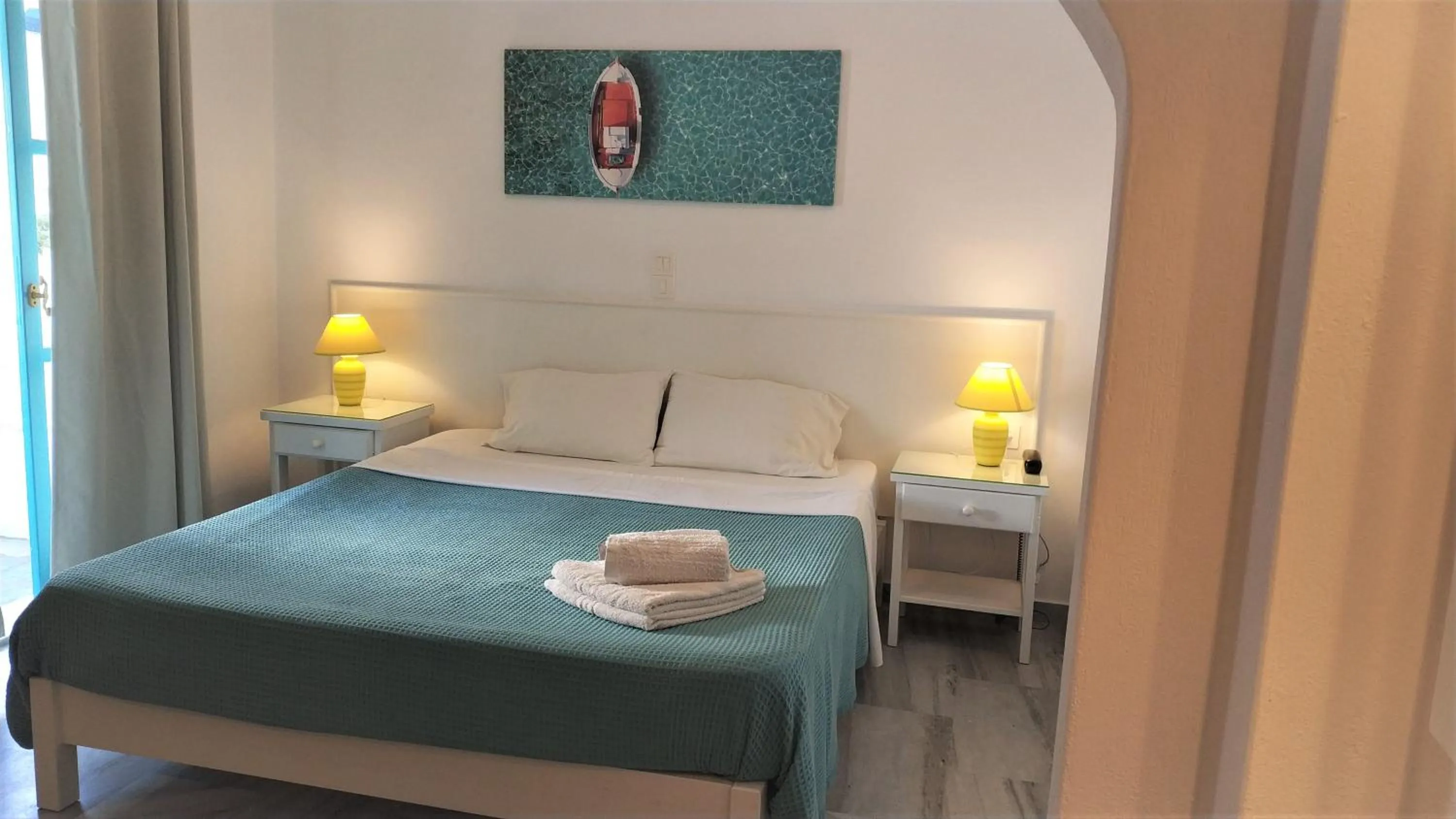 Bed in Ragousis Apartments