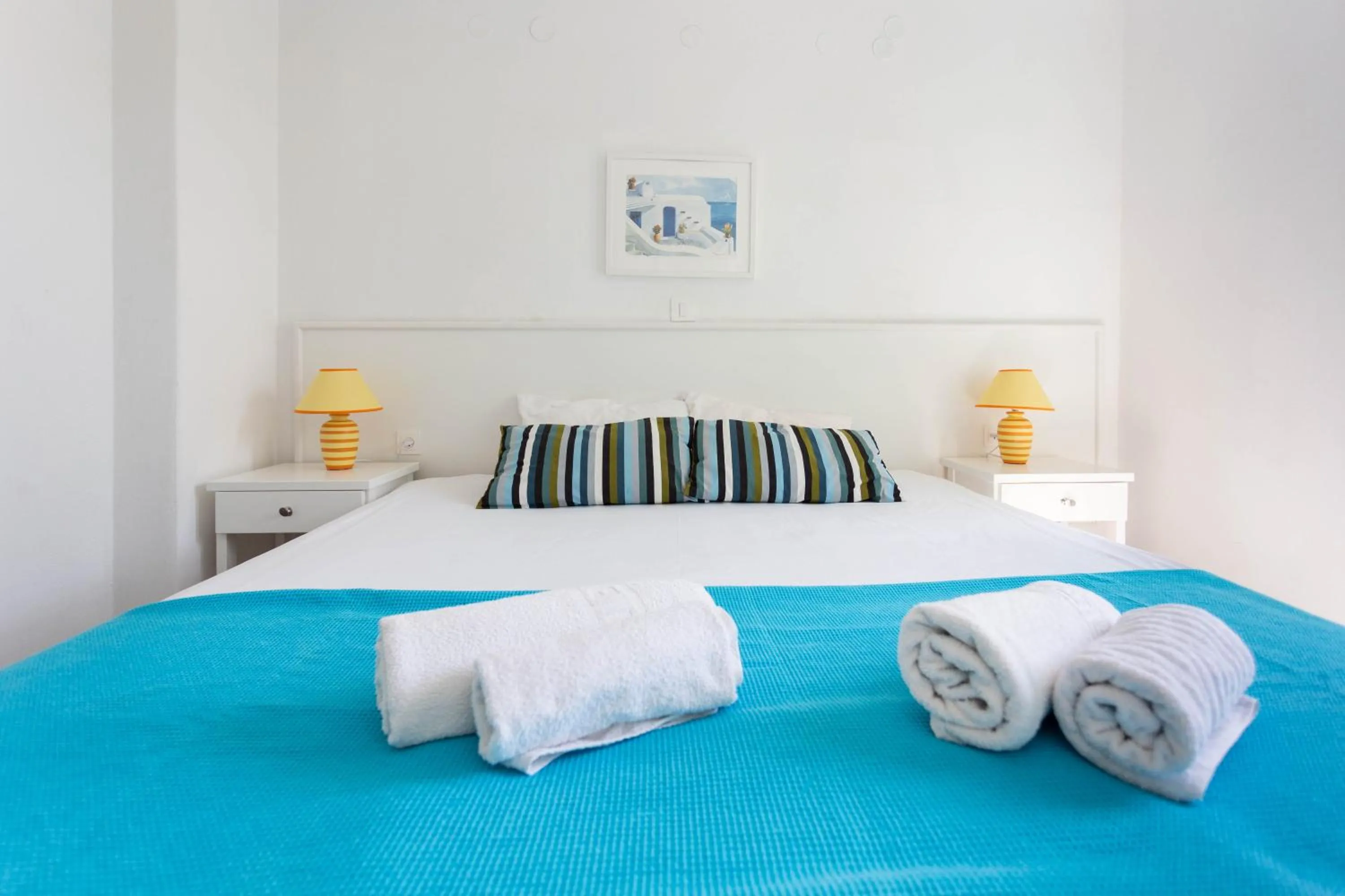 Bed in Ragousis Apartments