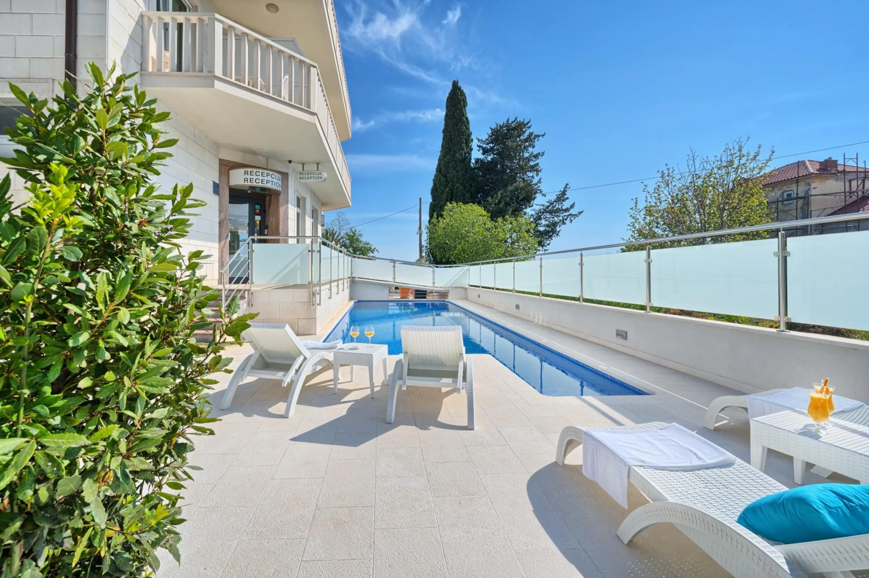 Pool view in Hotel Riva Kaštela with swimming pool