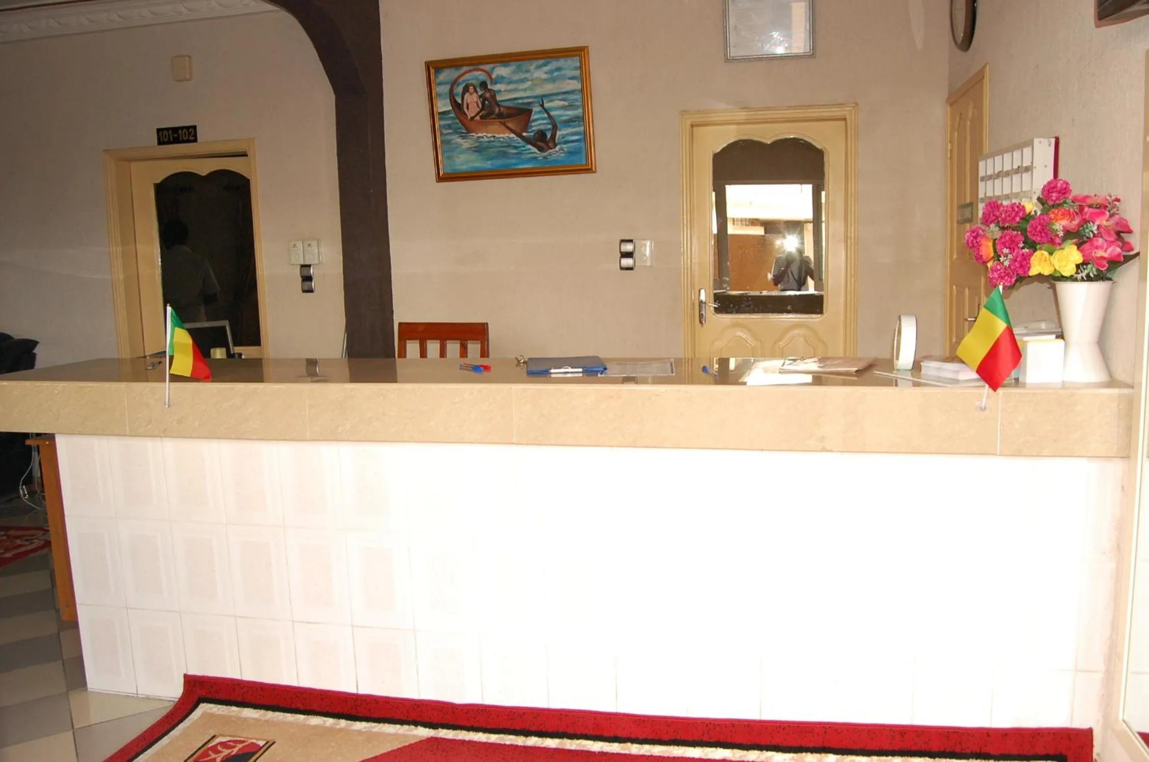 Lobby or reception in Hotel Safari COTONOU