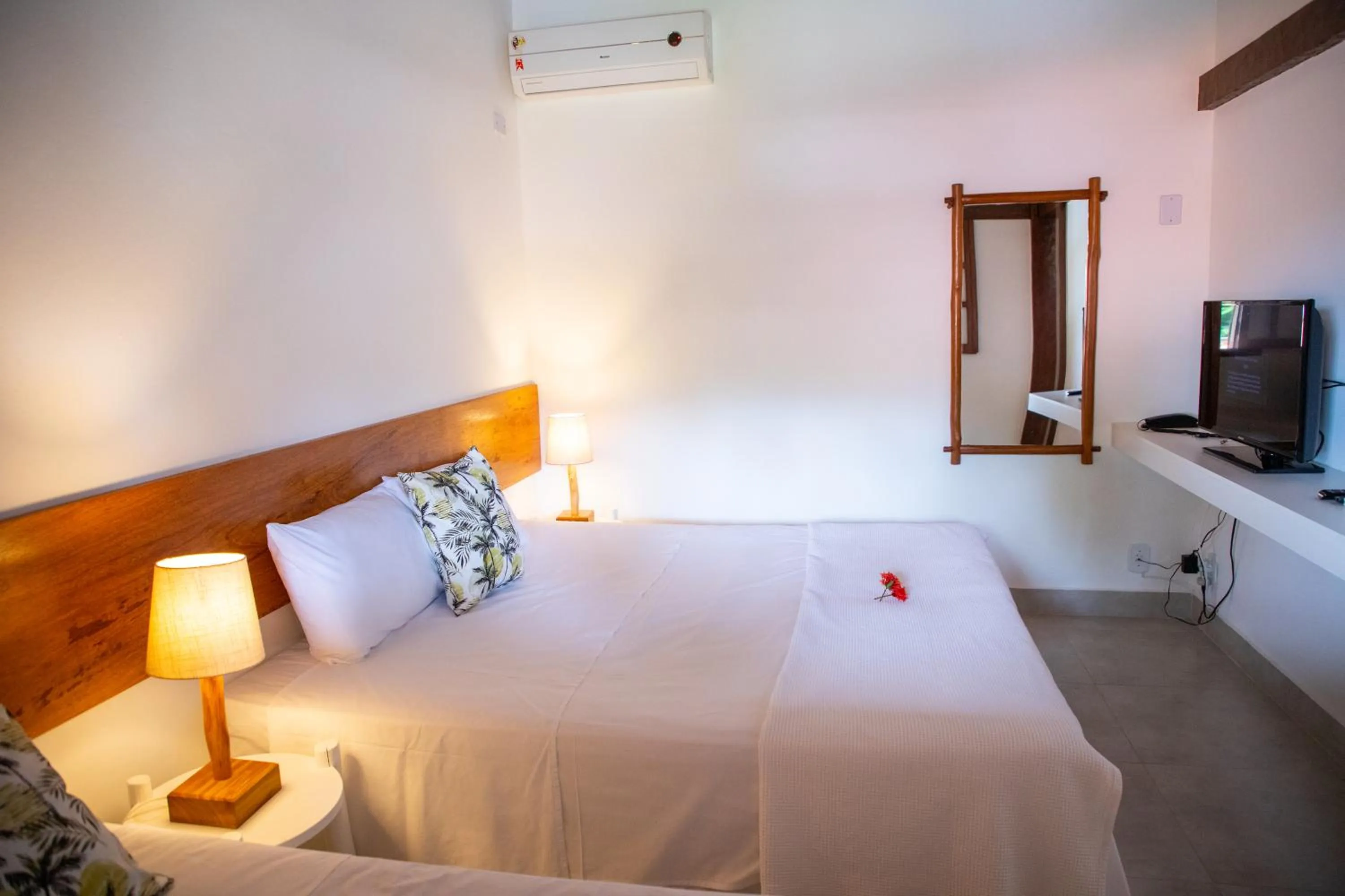 Bed in Tororao Hotel Pousada