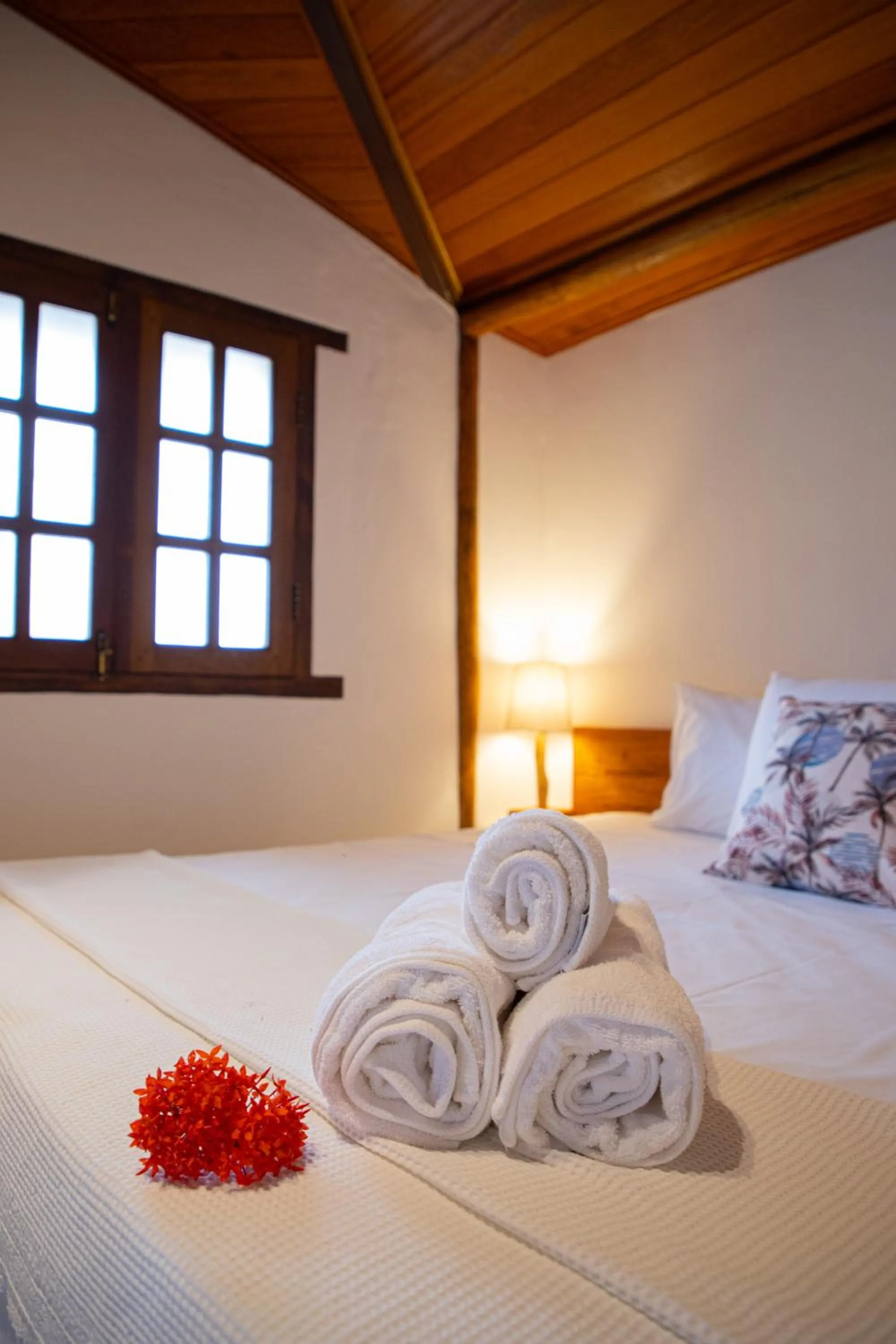 Bed in Tororao Hotel Pousada