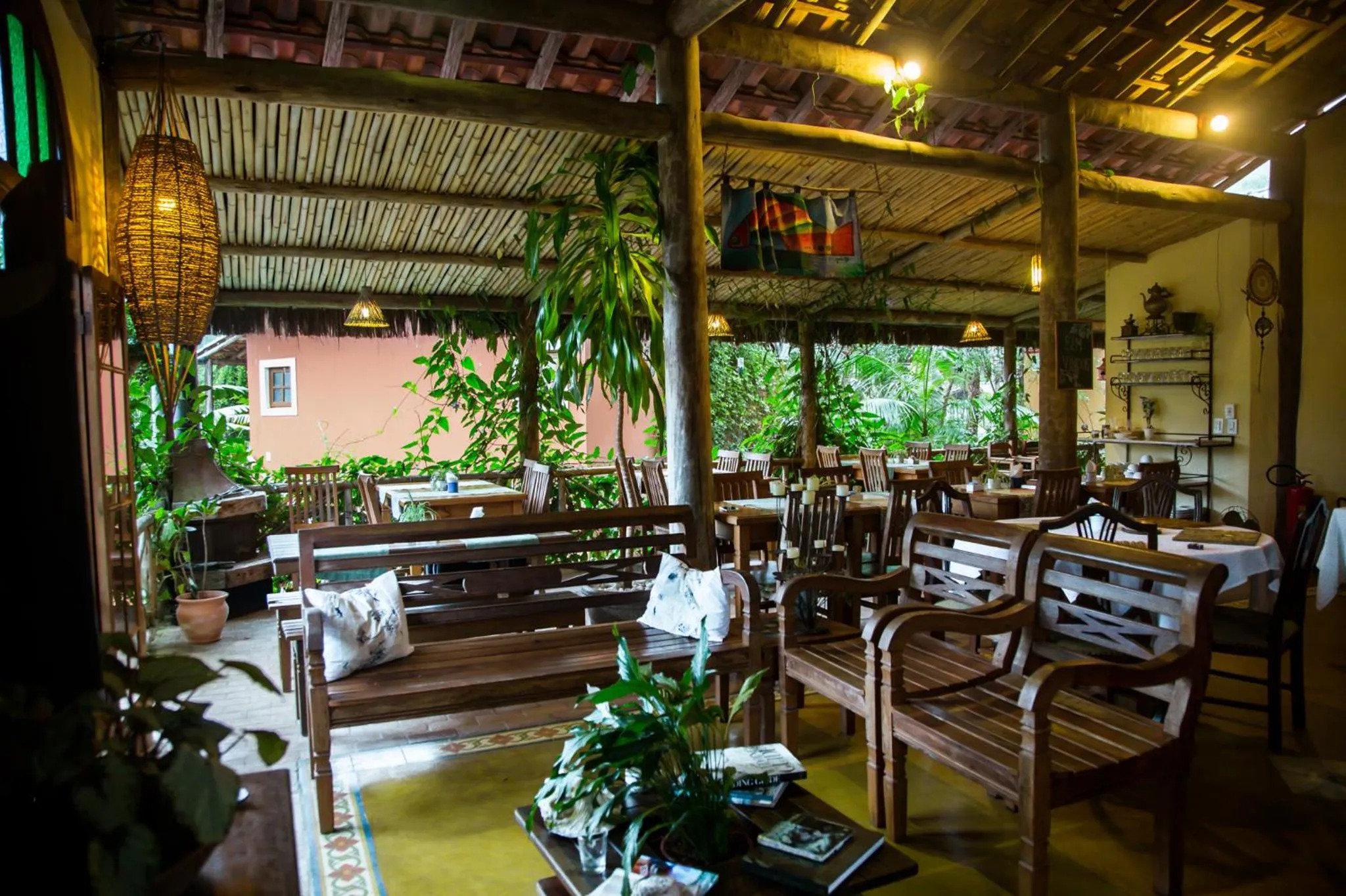 Seating area in Pousada Terra Madre