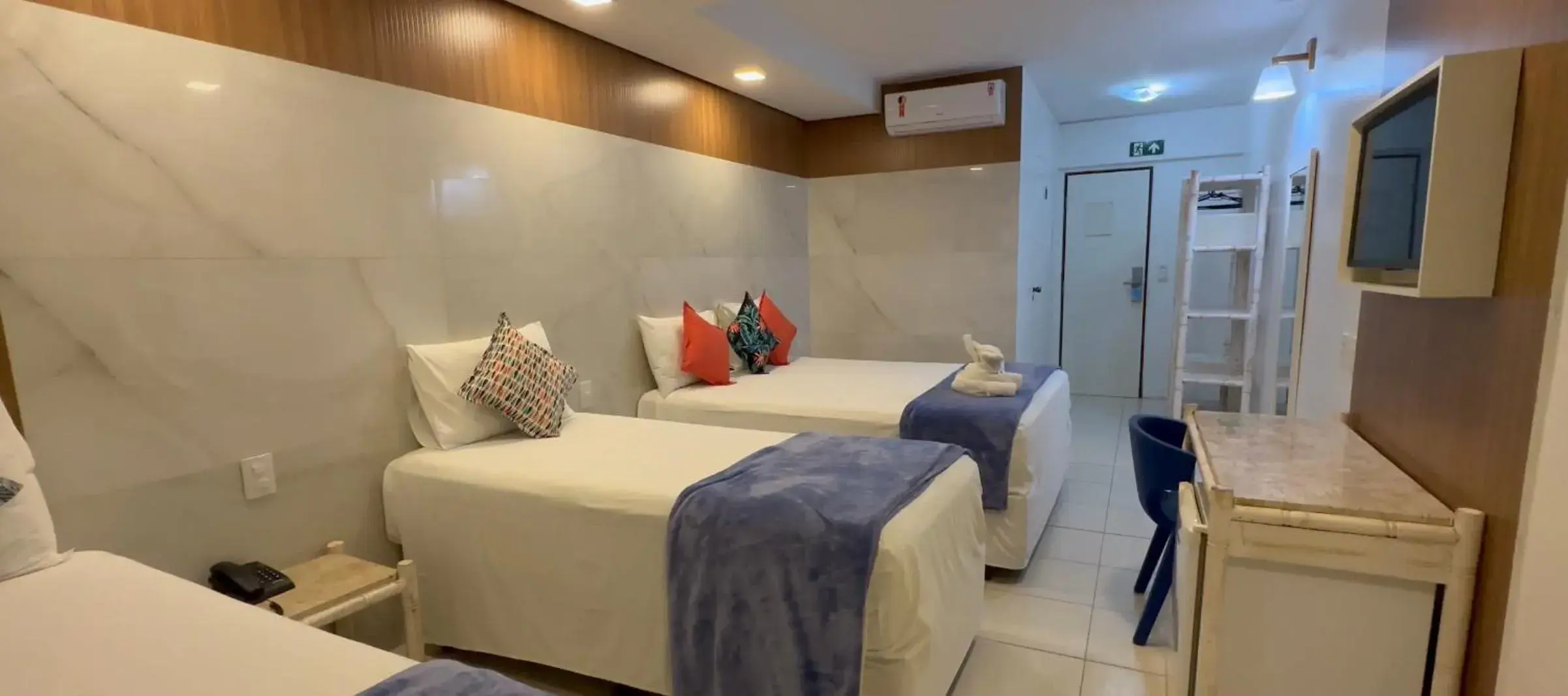 Bed in Hotel Praia do Sol Bed in Hotel Praia do Sol