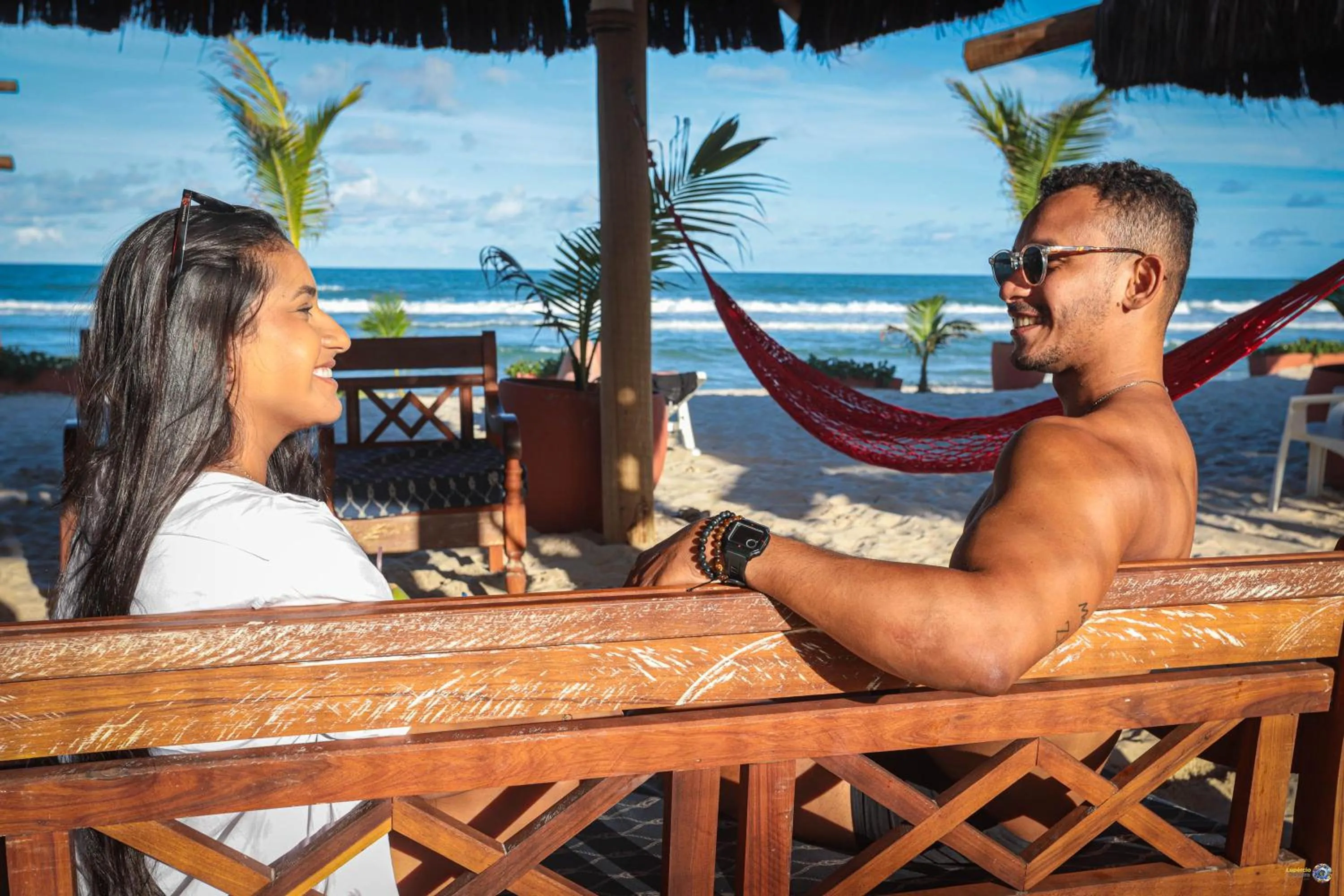 Seating area in Hotel Praia do Sol