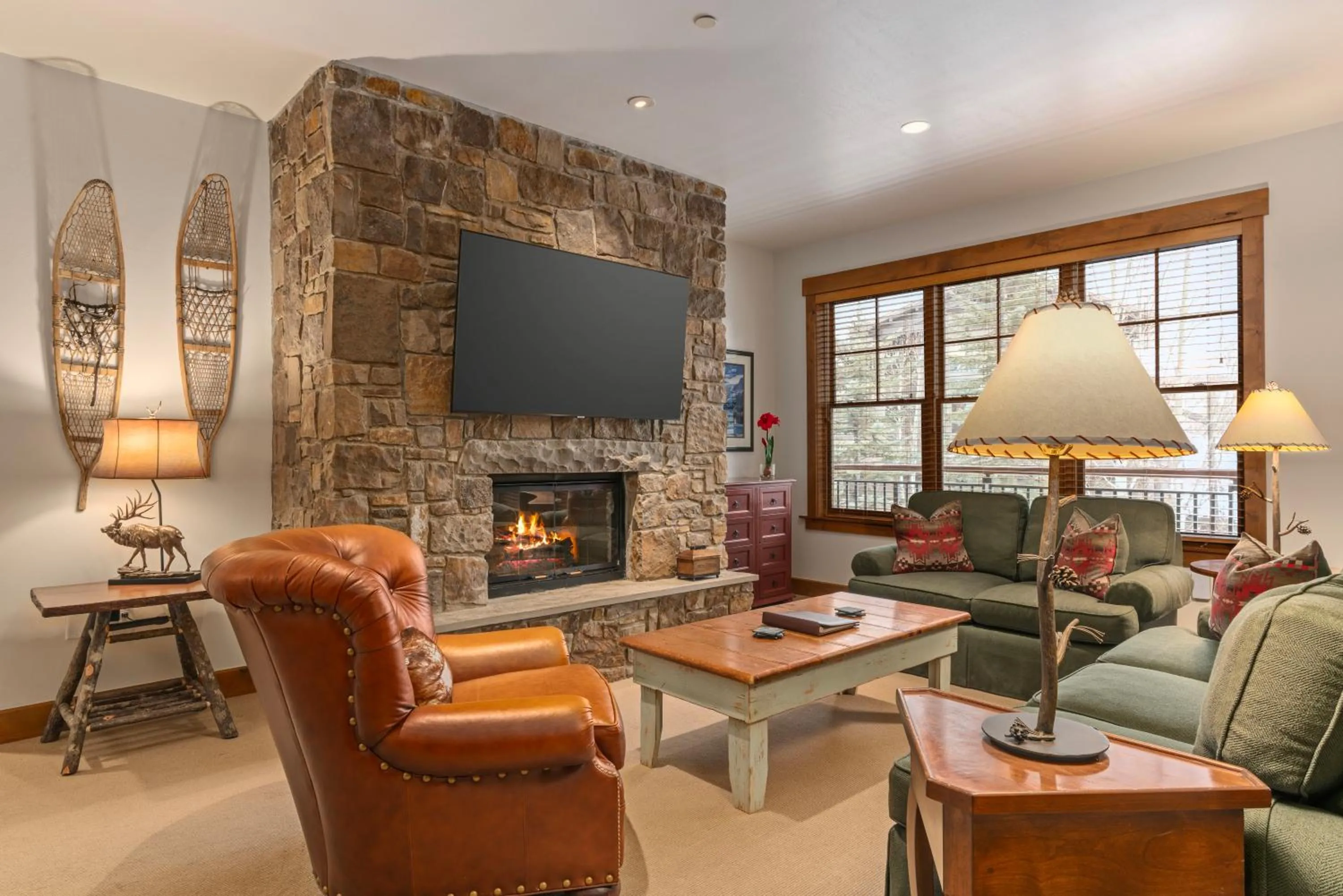Living room in Teton Club