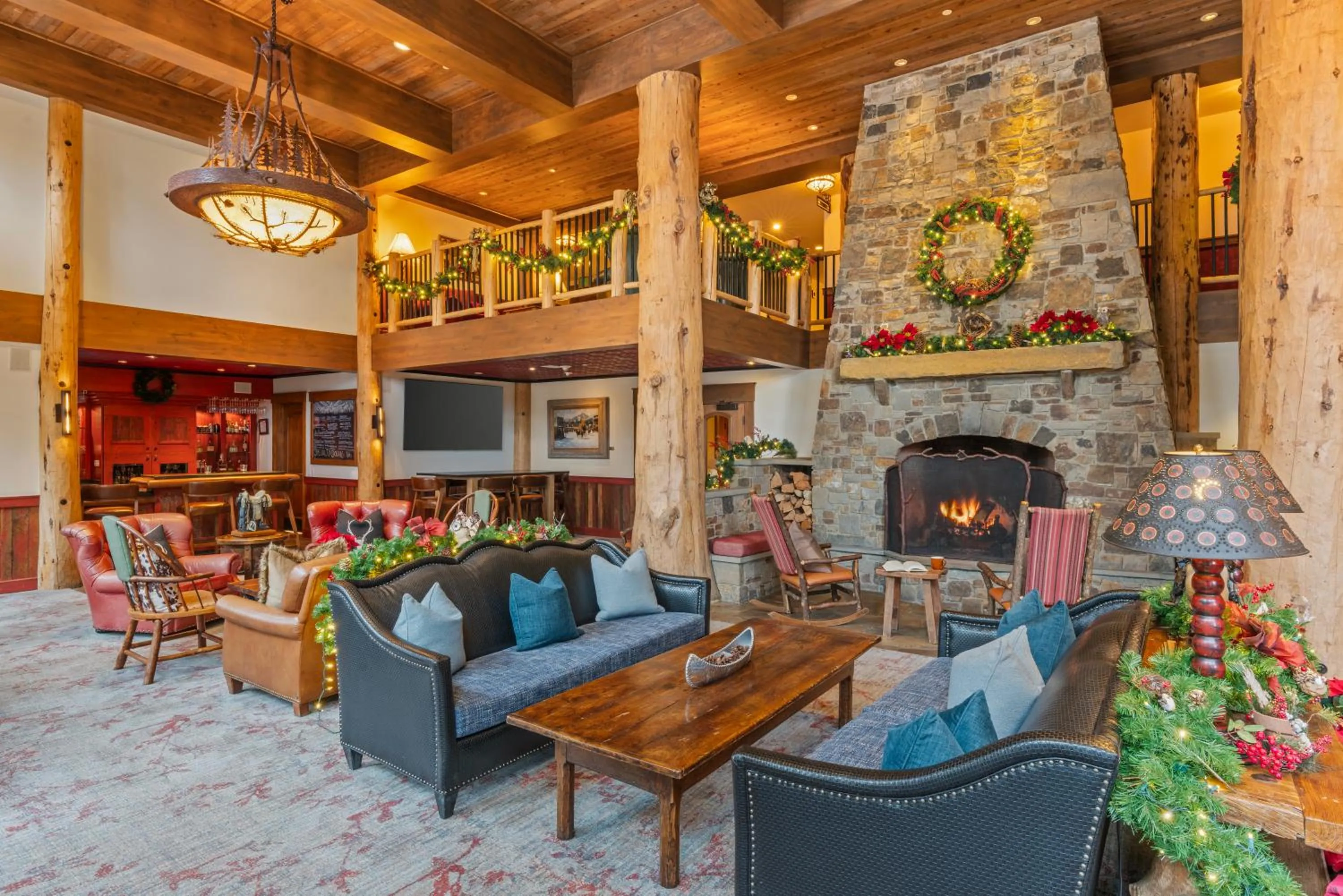 Lobby or reception in Teton Club