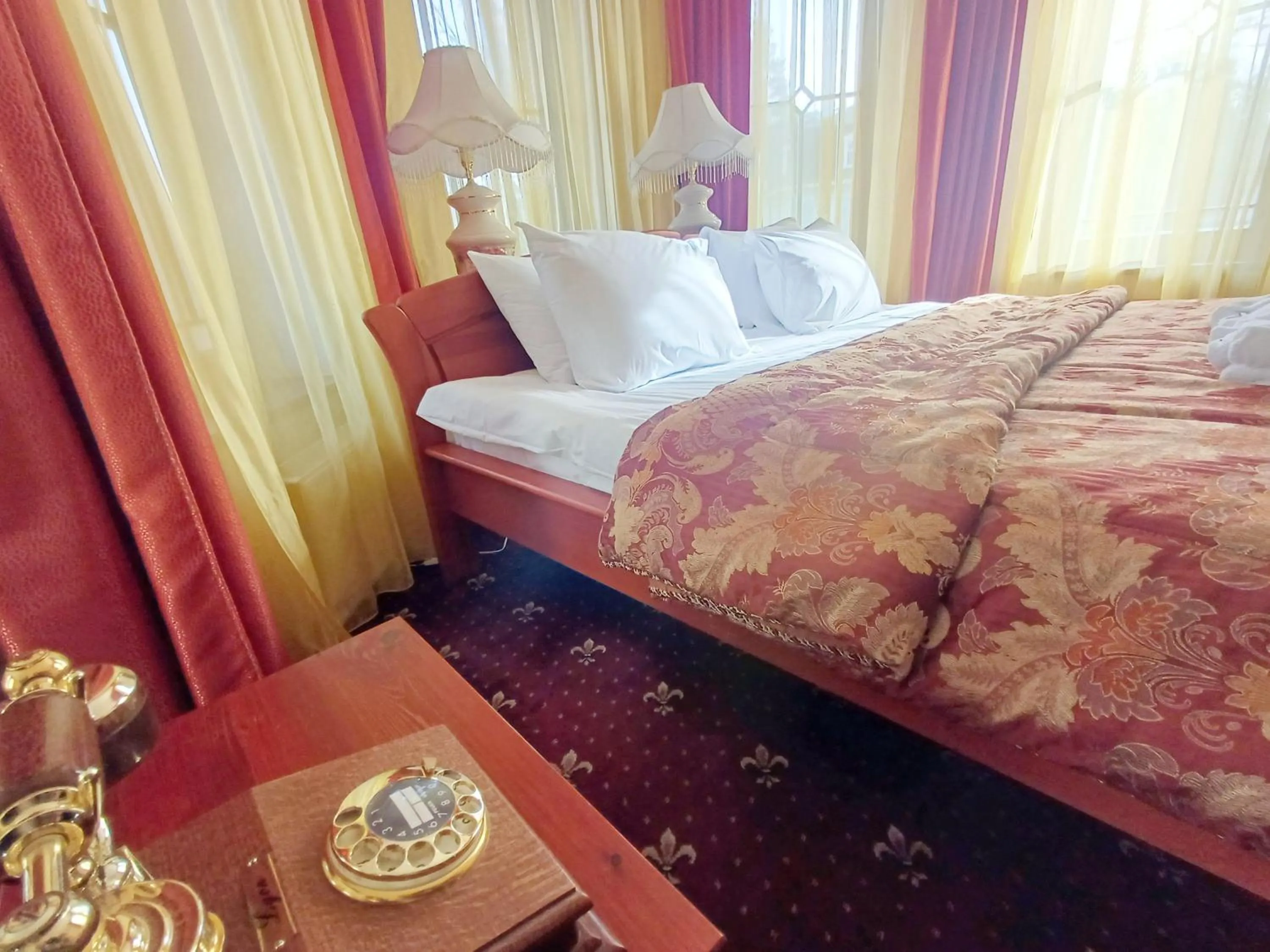 Bed in Pegasa Pils Spa Hotel