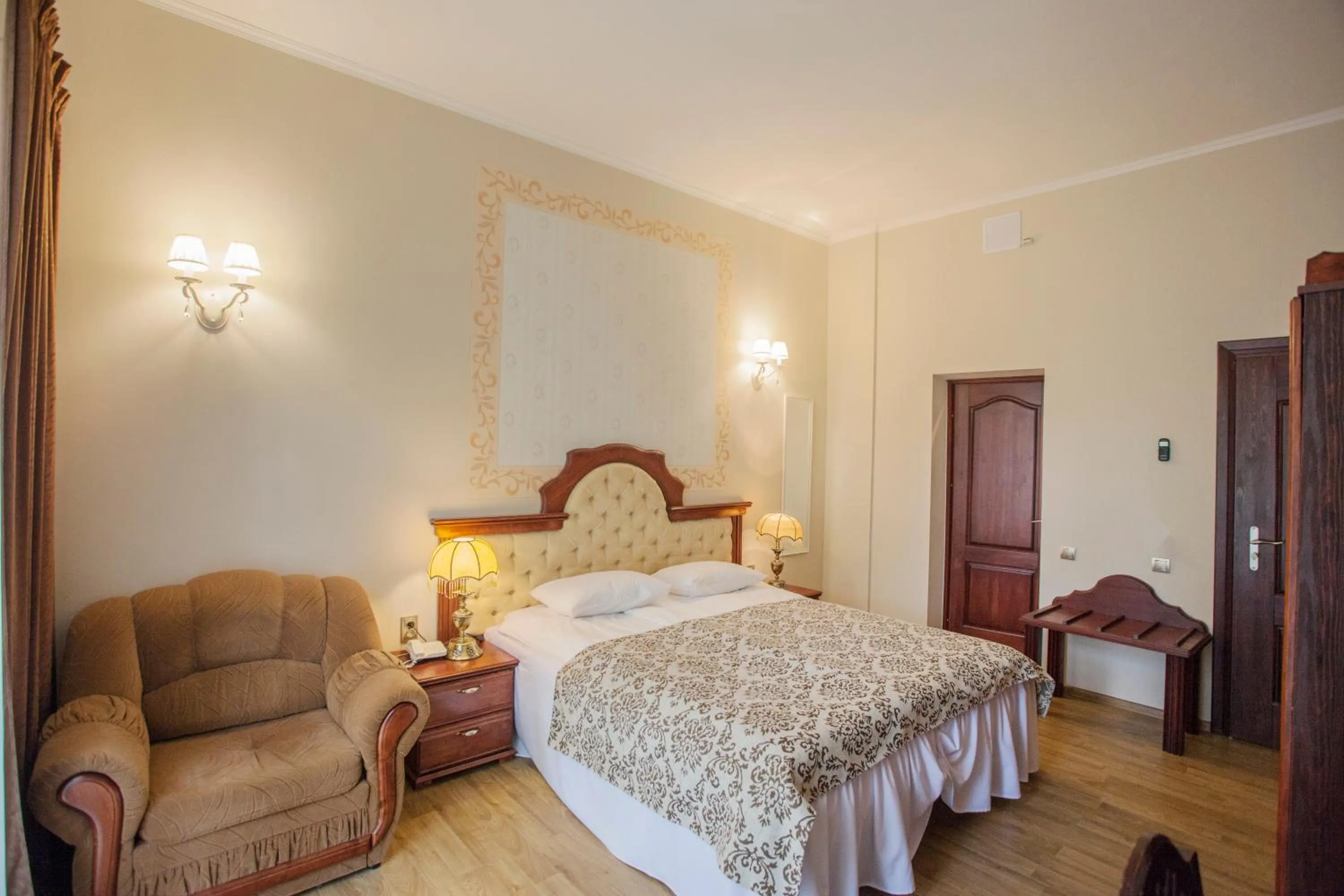 Bed in Pegasa Pils Spa Hotel