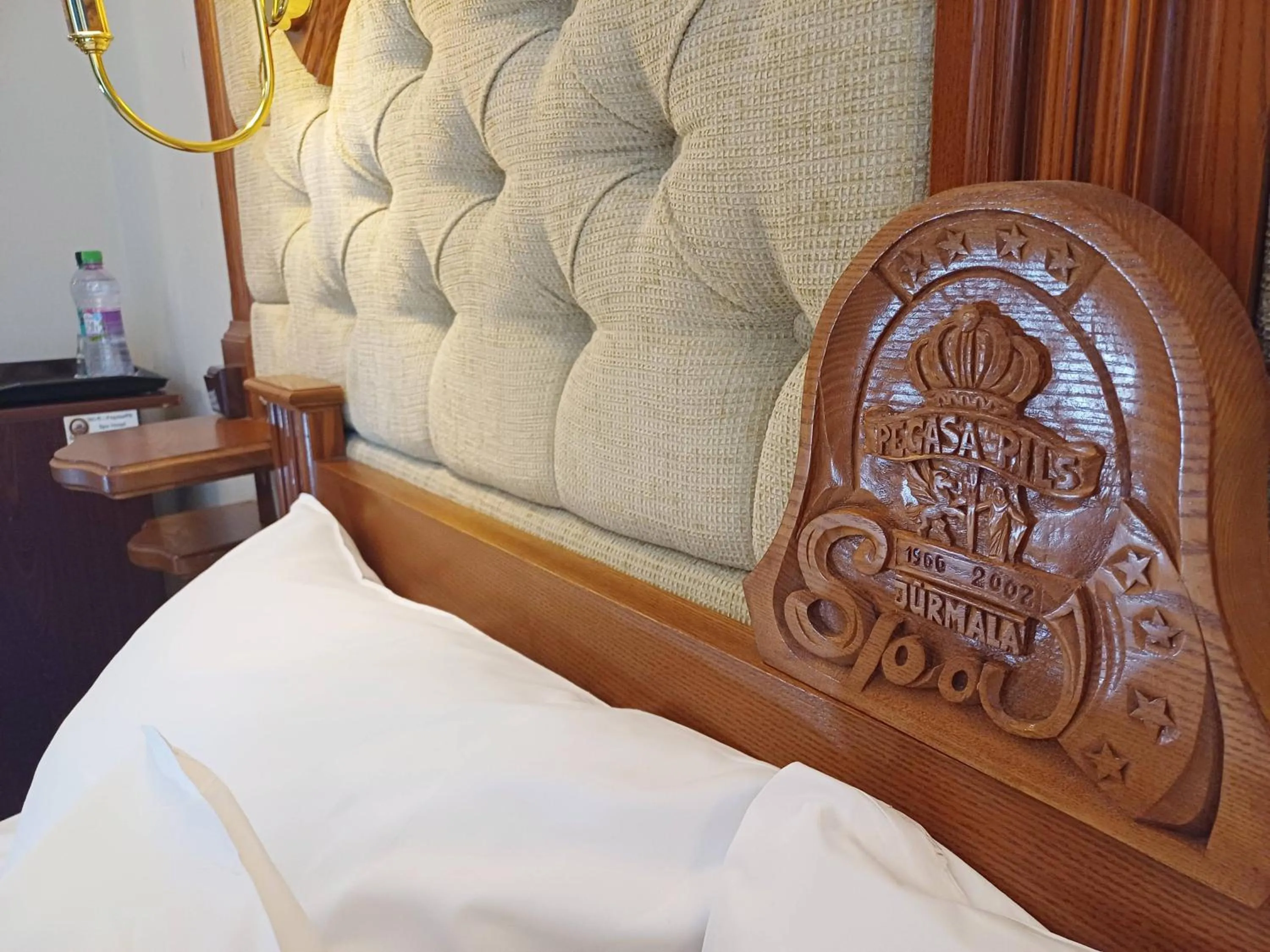 Bed in Pegasa Pils Spa Hotel