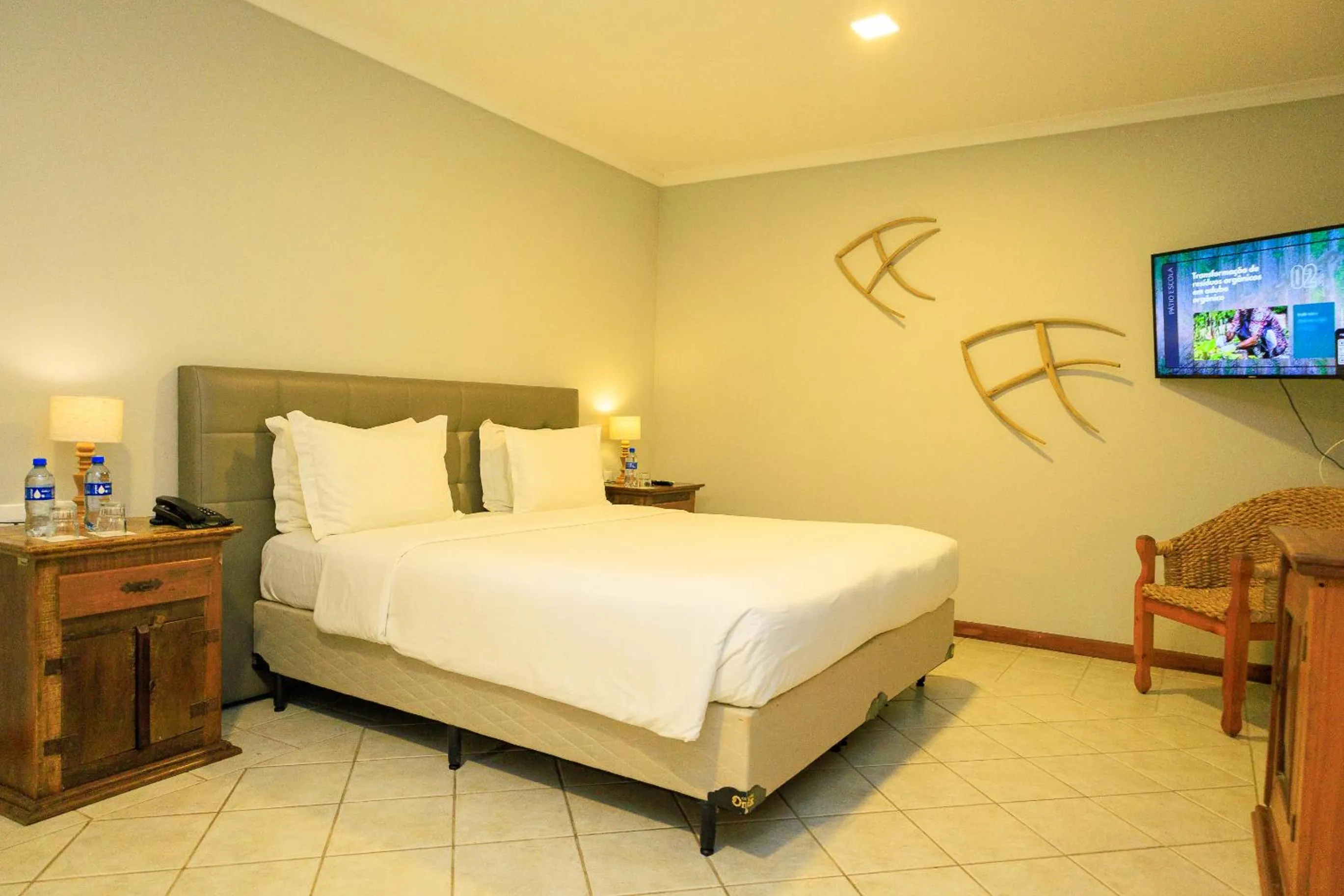Bed in Vila Angatu Eco Resort & SPA