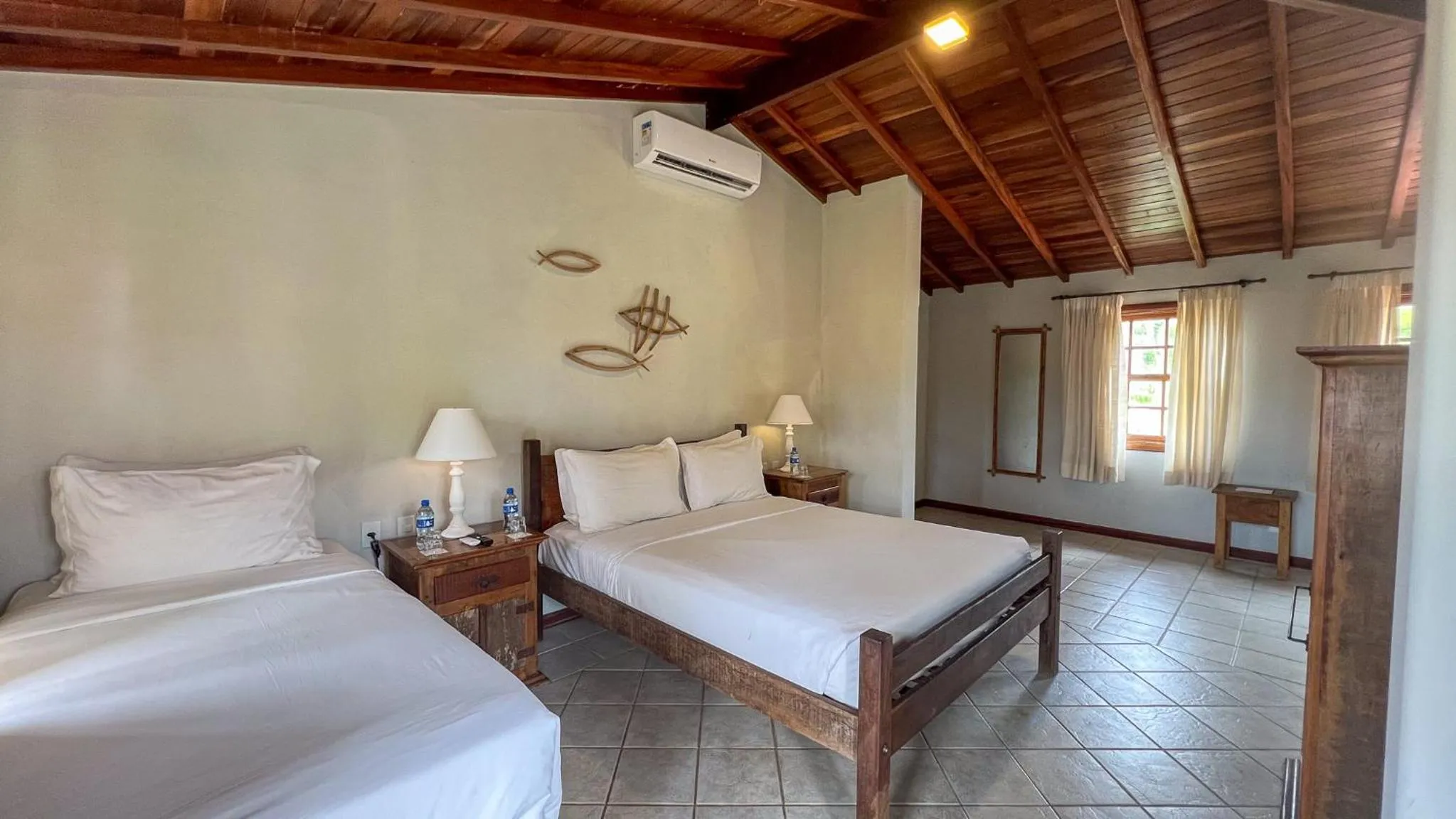 Bed in Vila Angatu Eco Resort & SPA