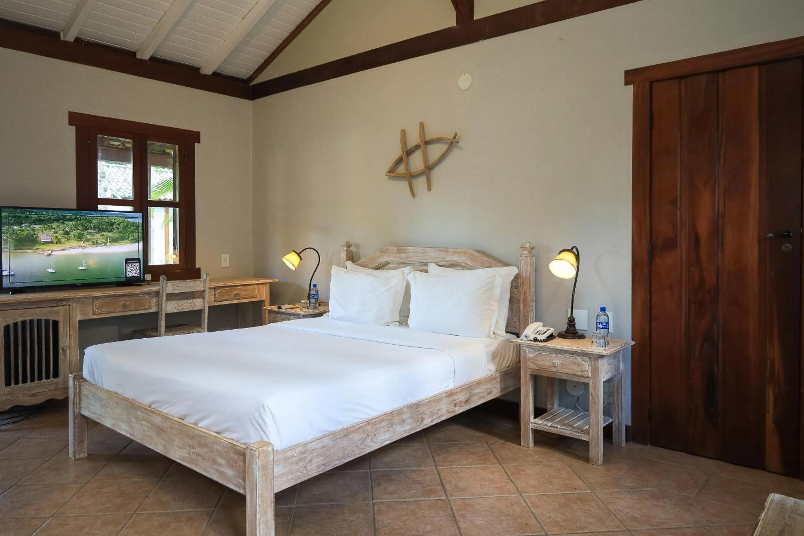 Bed in Vila Angatu Eco Resort & SPA