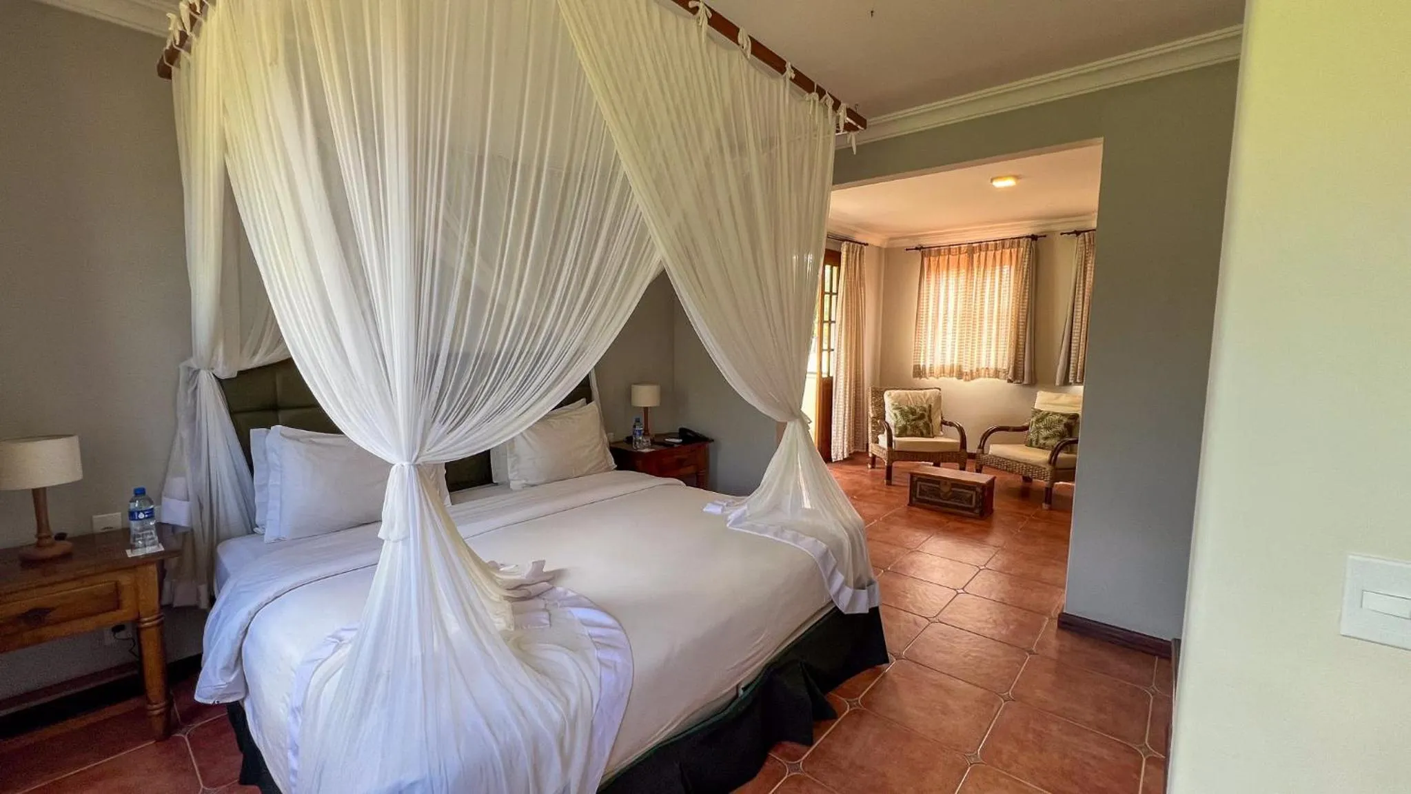 Bed in Vila Angatu Eco Resort & SPA