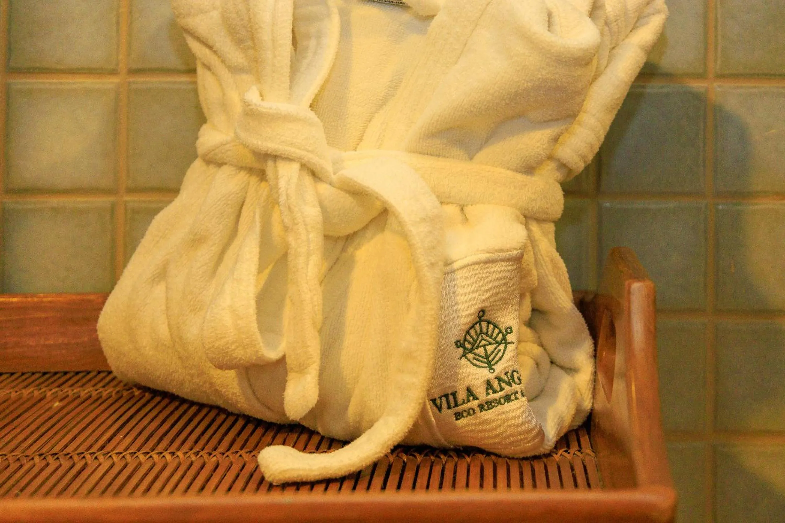 towels in Vila Angatu Eco Resort & SPA