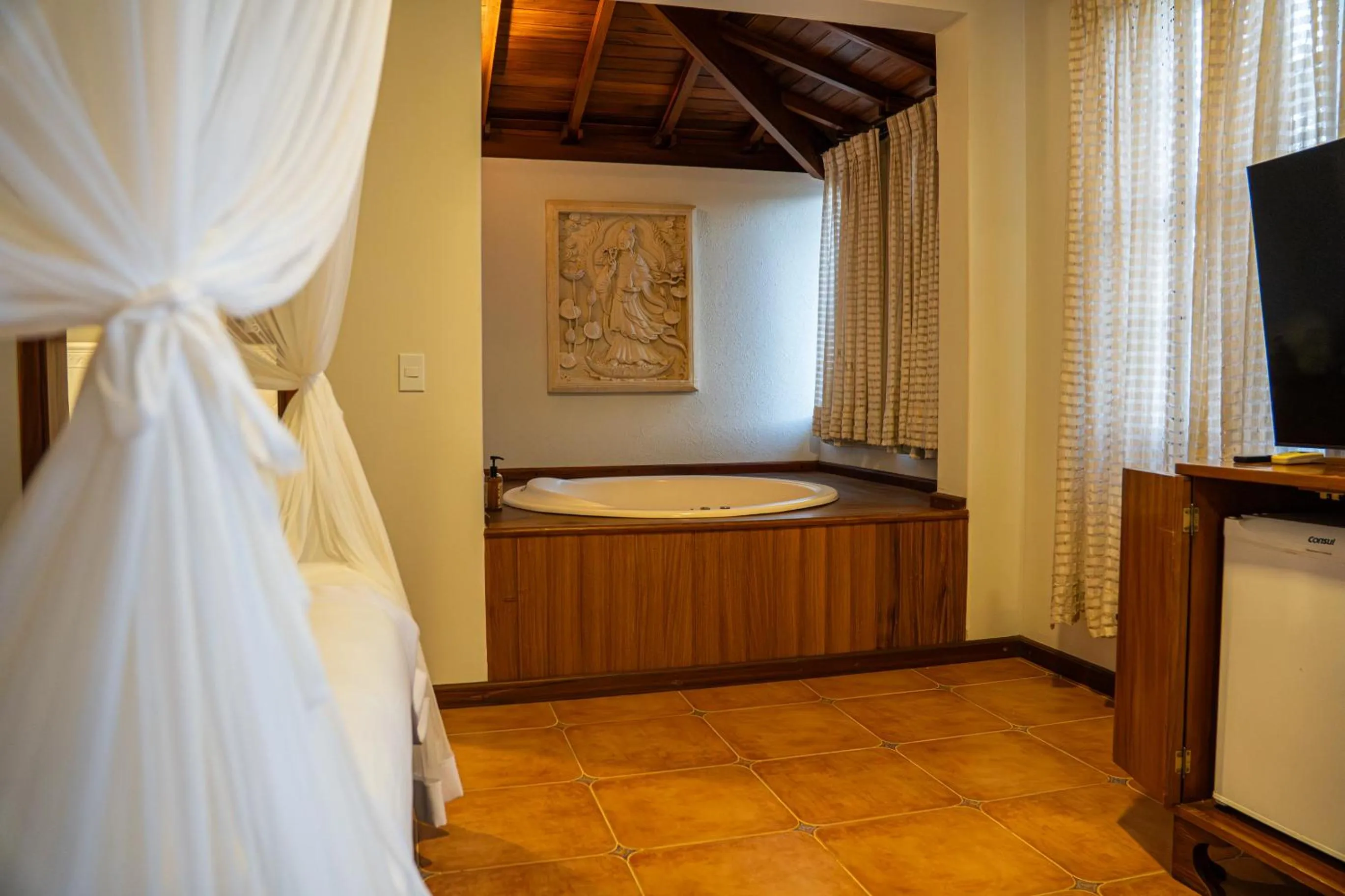 Bed in Vila Angatu Eco Resort & SPA