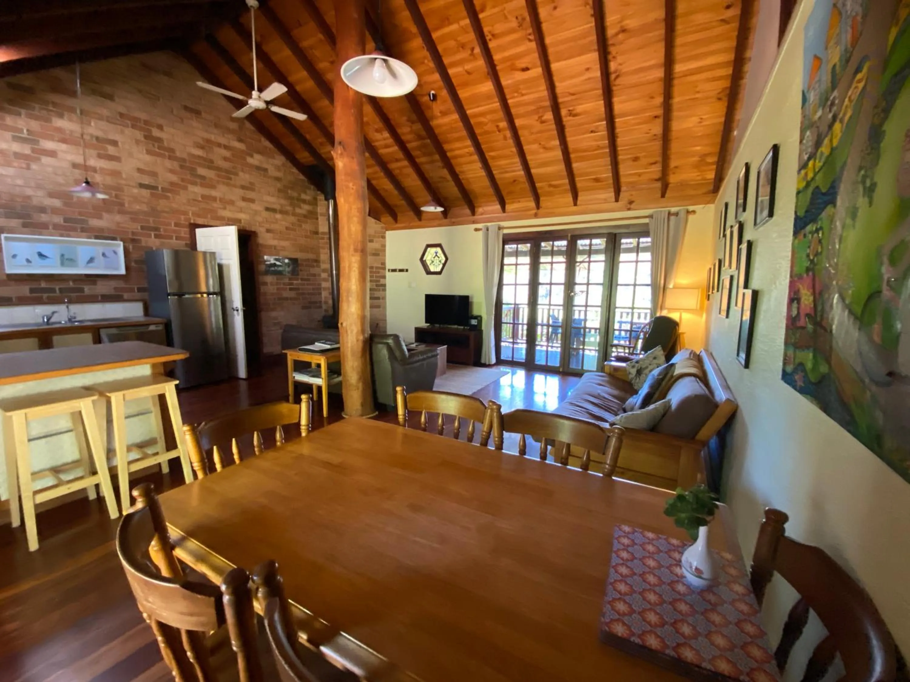 Living room in Clover Cottage Country Retreat