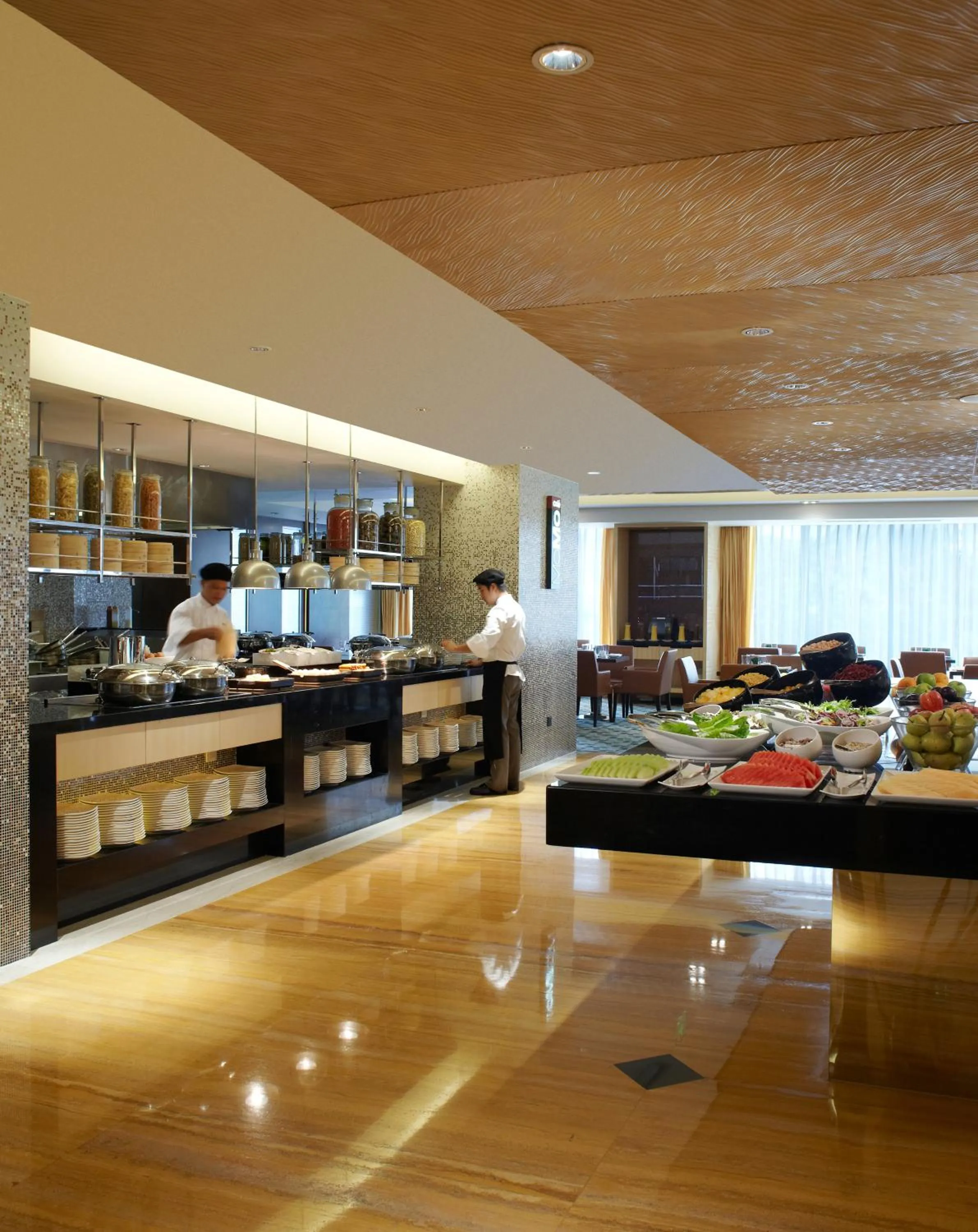 Breakfast in Courtyard by Marriott Shanghai Central