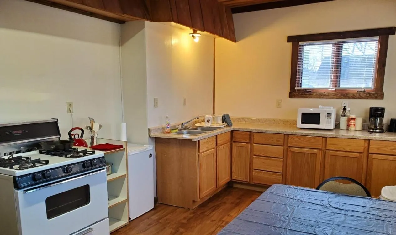 Kitchen or kitchenette in Little River Inn Motel