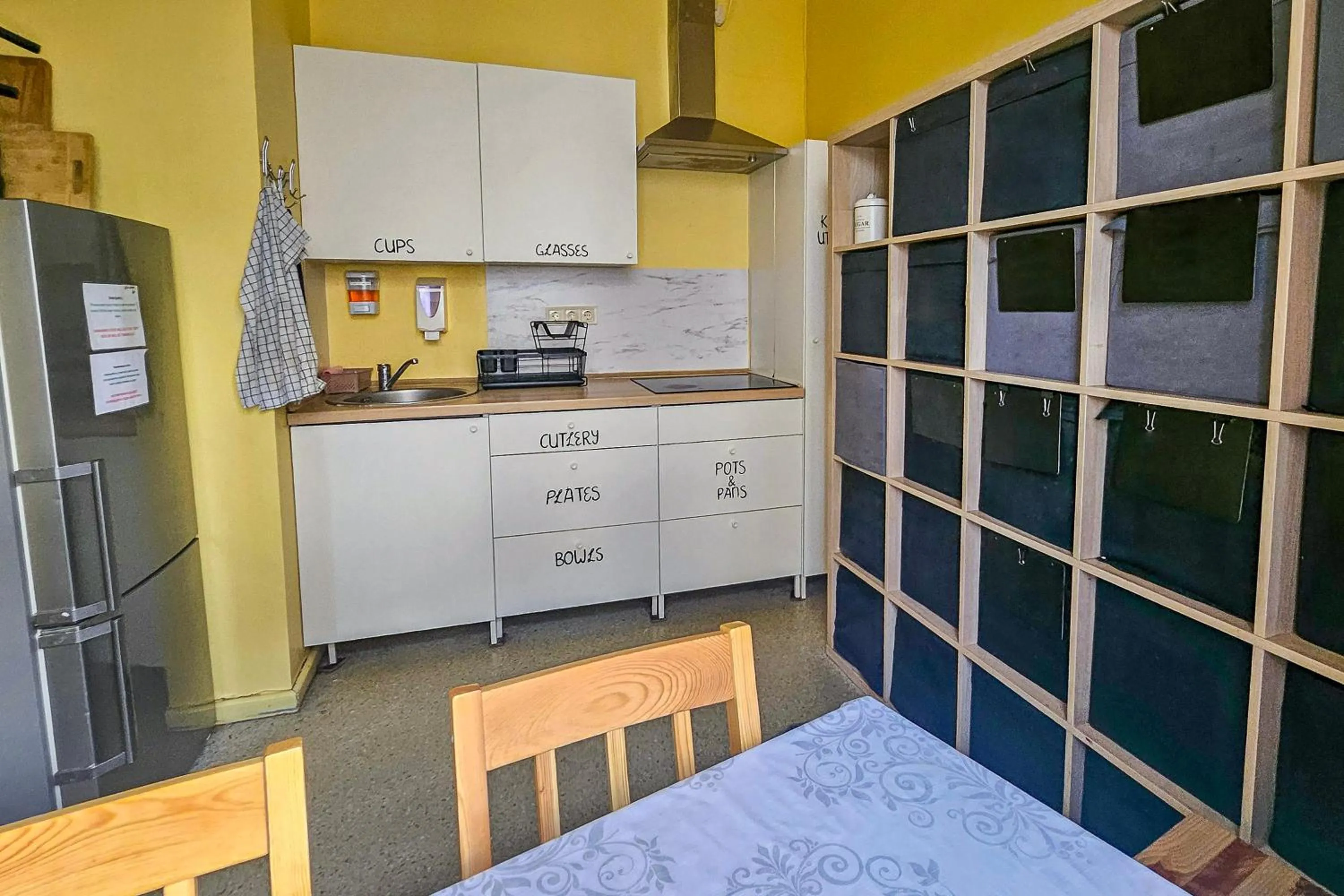 Dining area in Central Hostel