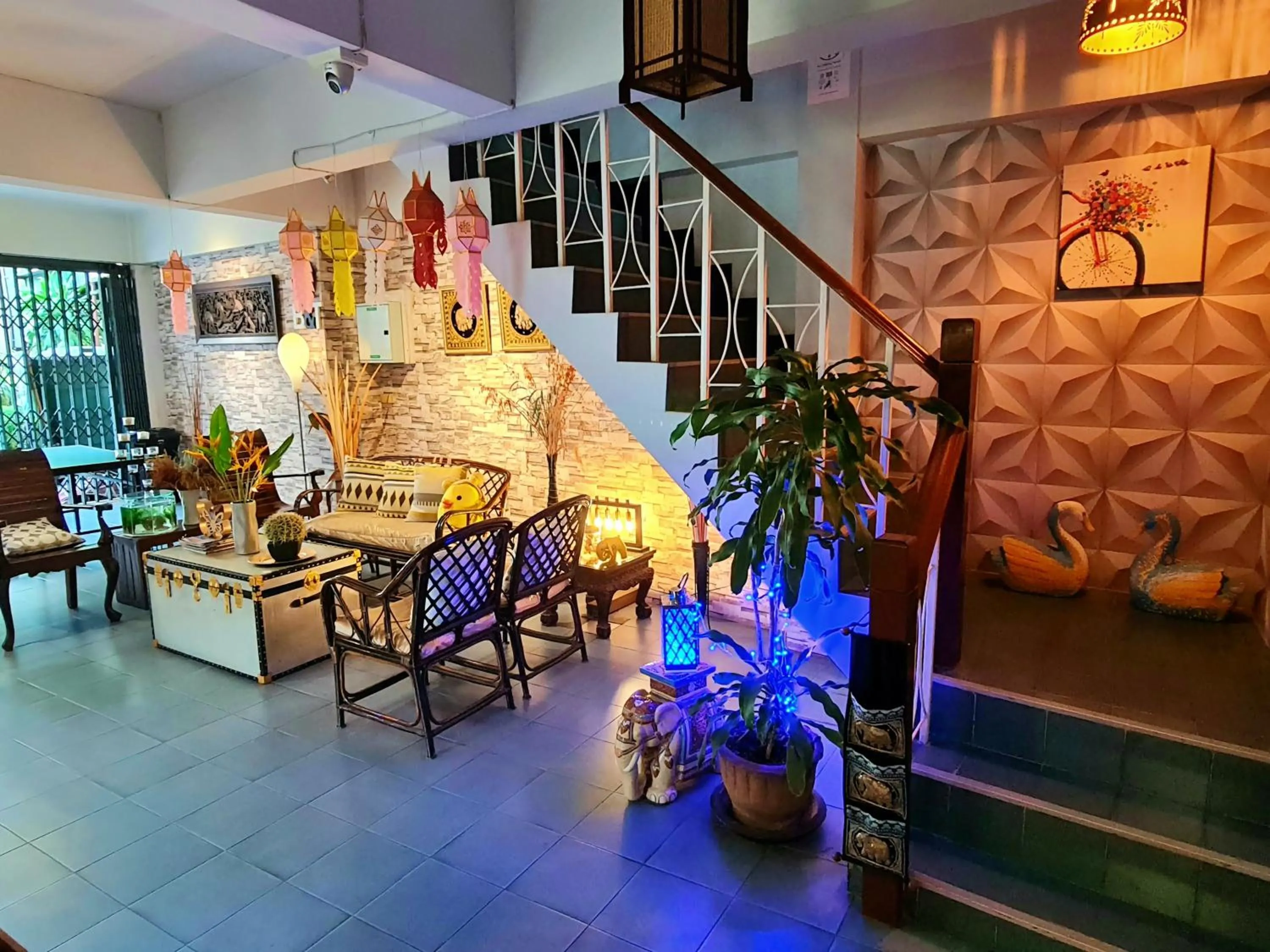 Decorative detail in Bed and Terrace Guesthouse Chiang Mai