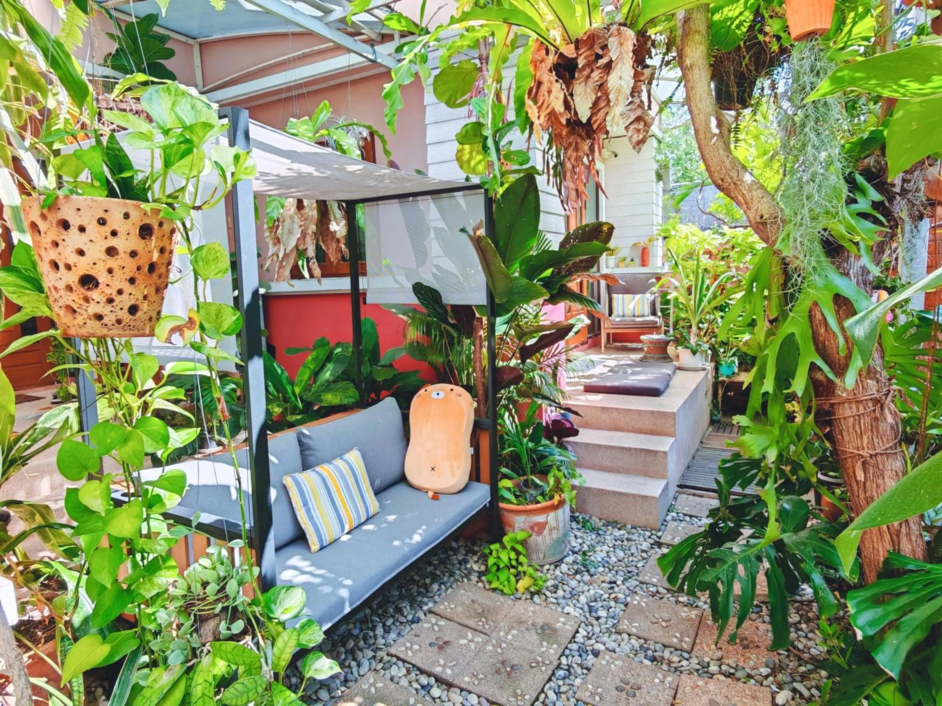 Garden in Bed and Terrace Guesthouse Chiang Mai