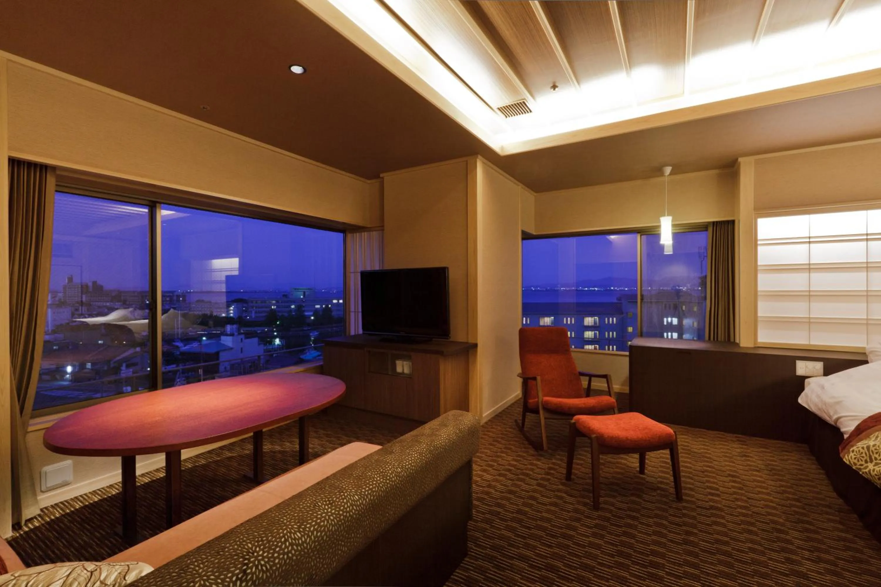 Living room, Bed in Yumotokan