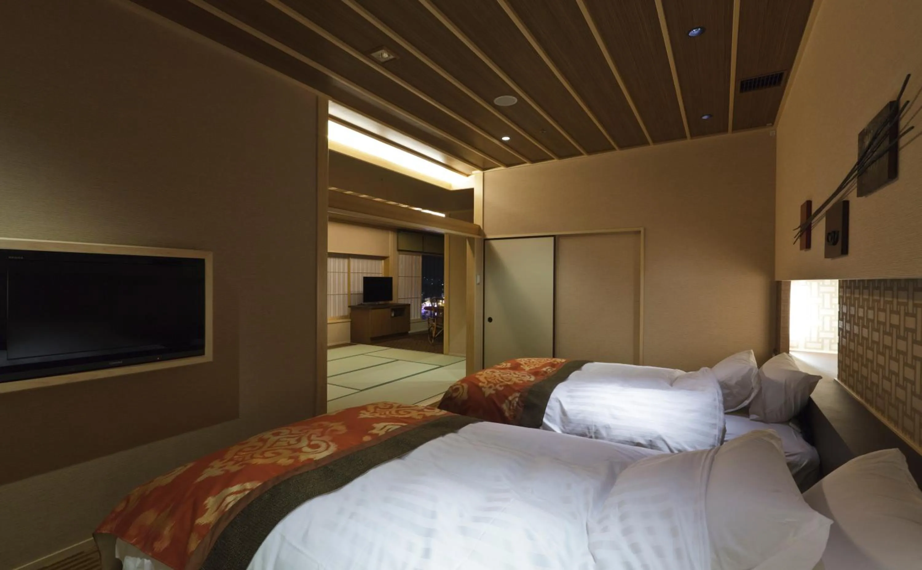 Bedroom, Bed in Yumotokan