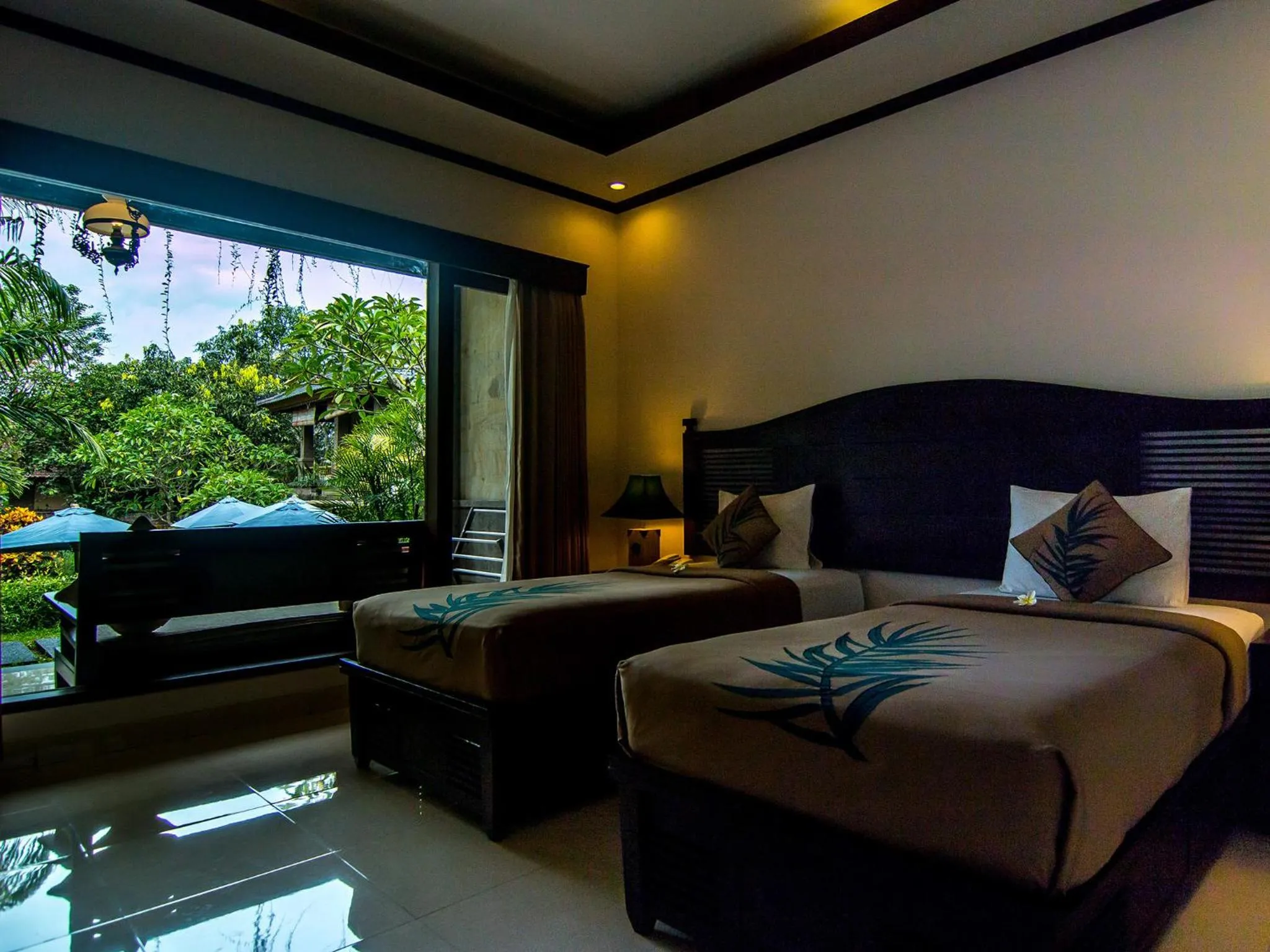 Bed in De Munut Balinese Resort