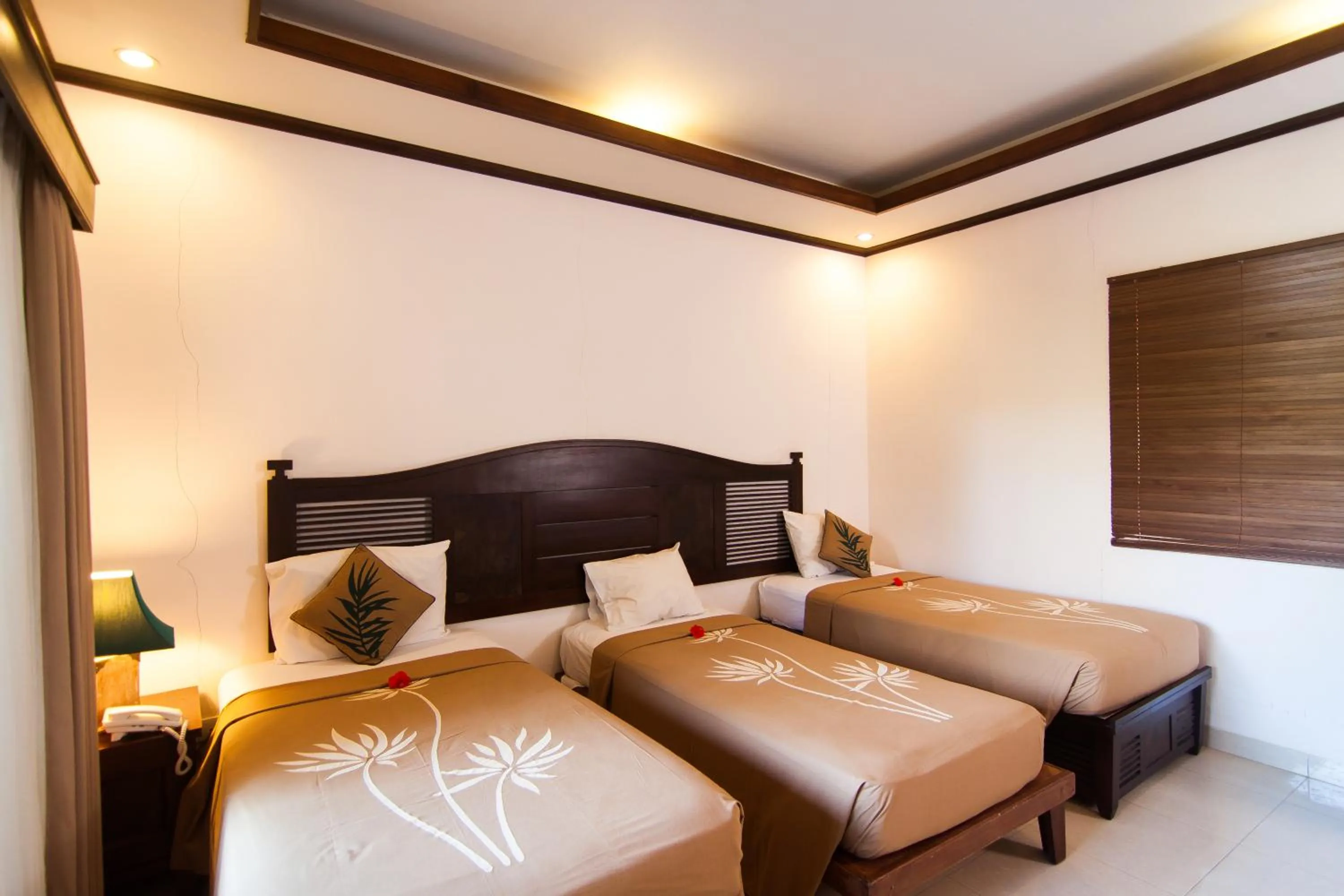 Bed in De Munut Balinese Resort