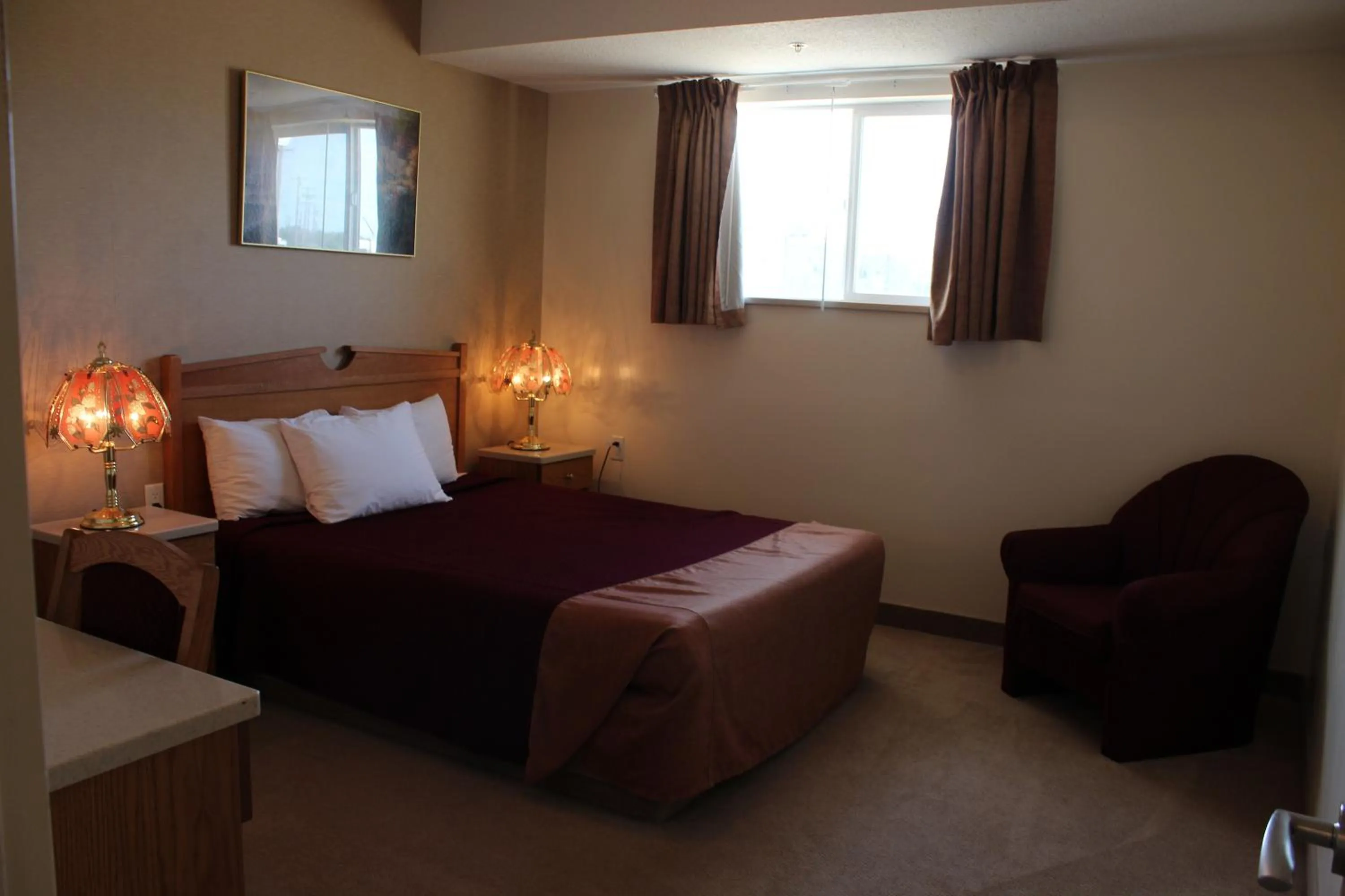 Bedroom, Bed in Western Budget Motel Ponoka