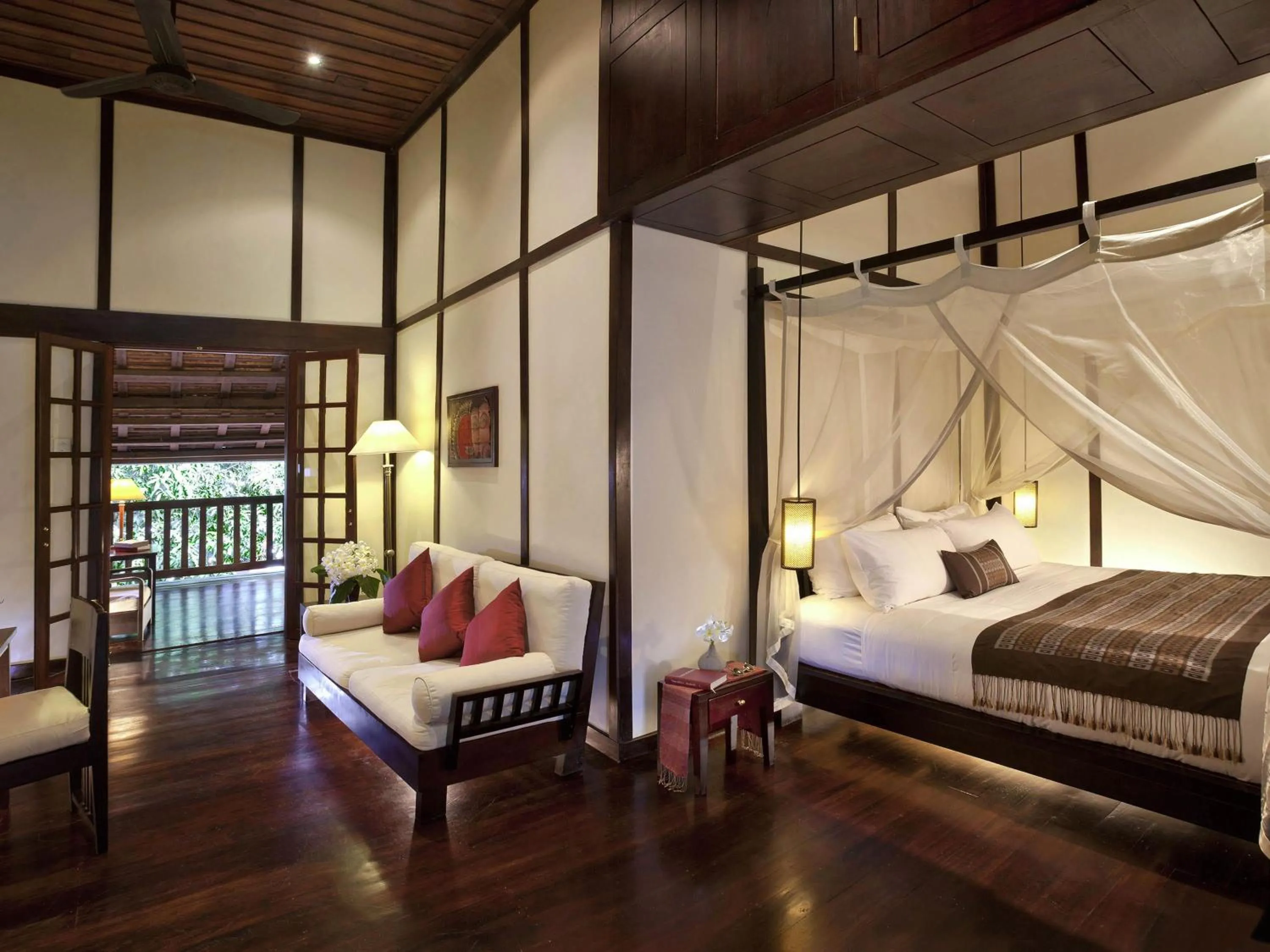 Bedroom, Bed in 3 Nagas Hotel Luang Prabang - MGallery Collection
