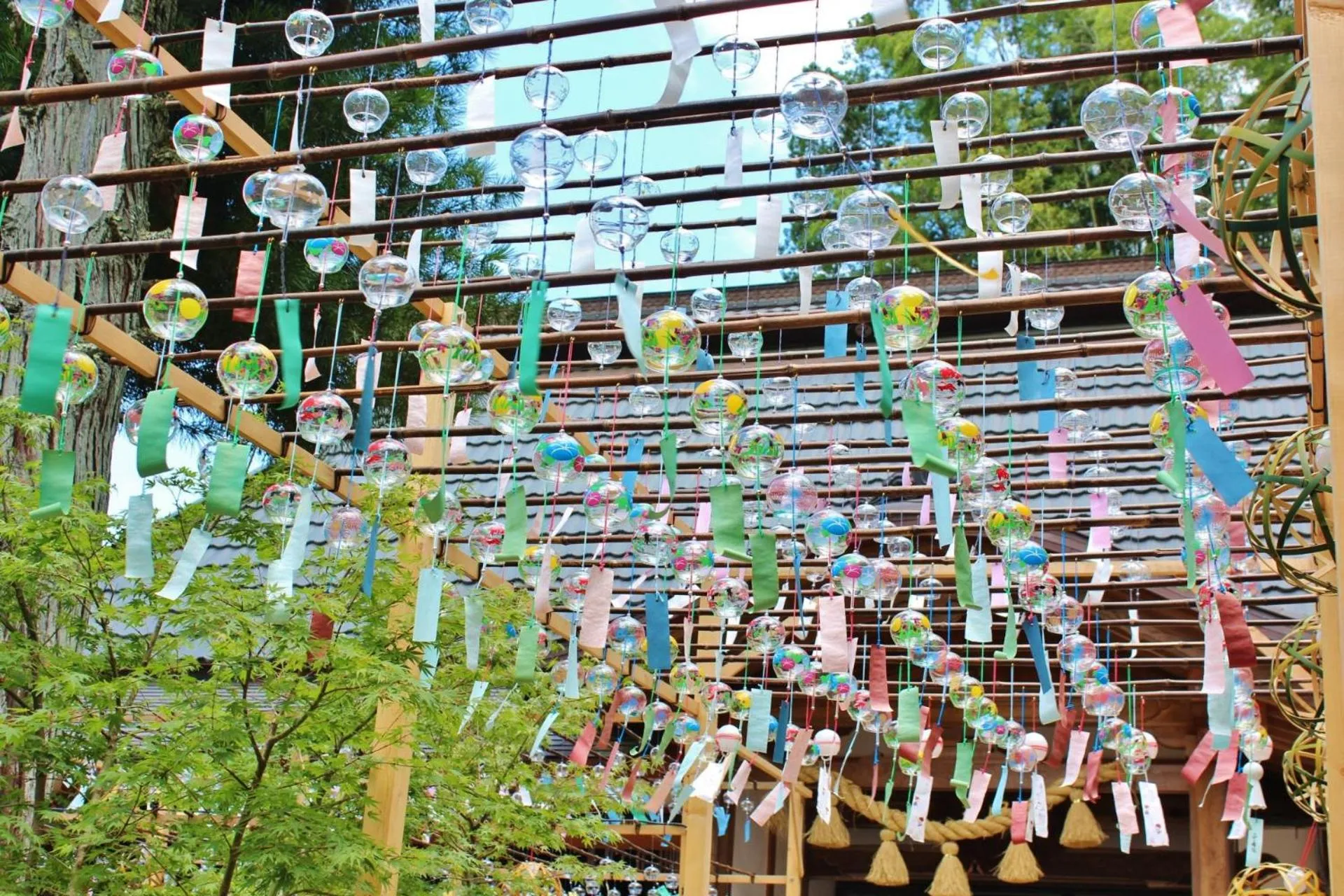 Nearby landmark in Hanayashiki Ukifune-en