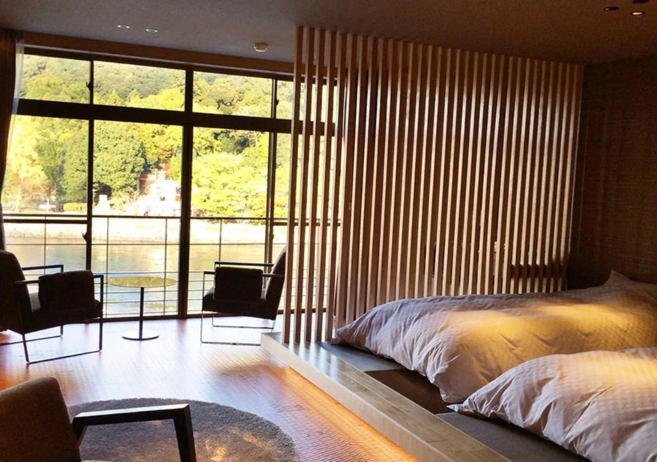 Photo of the whole room, Bed in Hanayashiki Ukifune-en