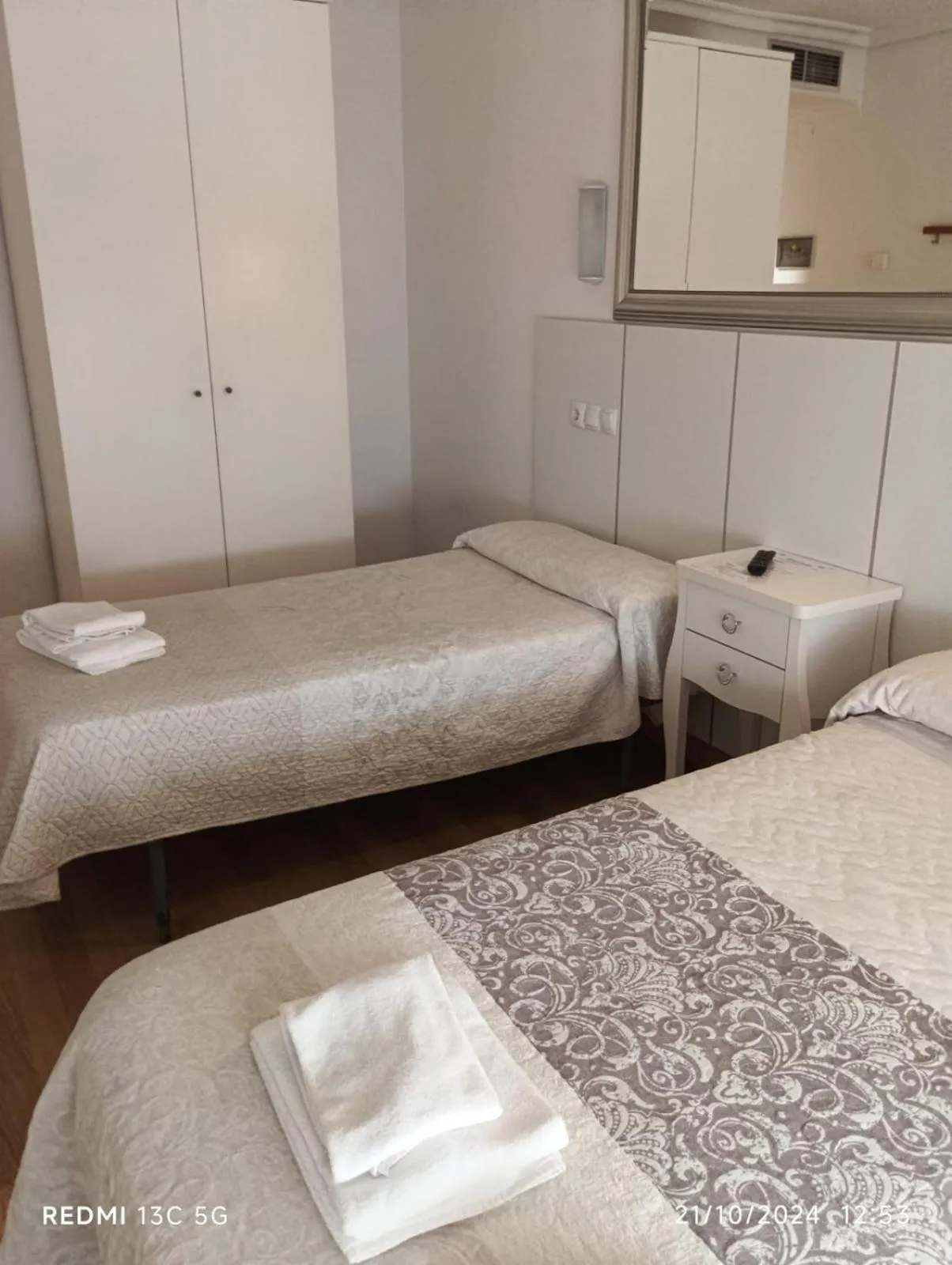 Bed in Hotel Principe